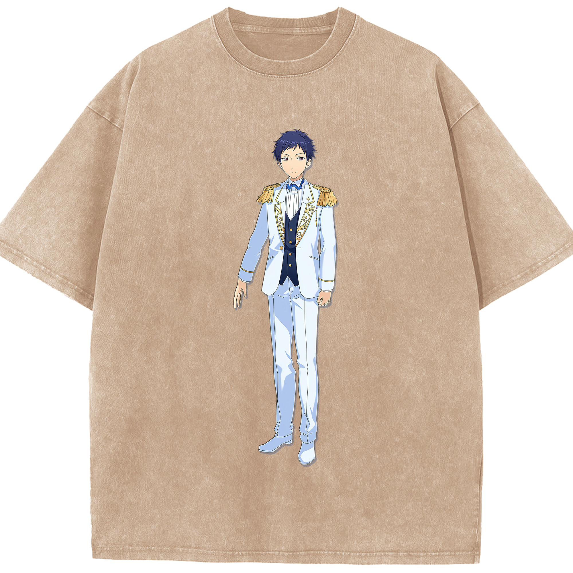 （画像用） あんさんぶるスターズ! Ensemble Stars 綿100% ヴィンテージ風 半袖Tシャツ（フロントプリント）