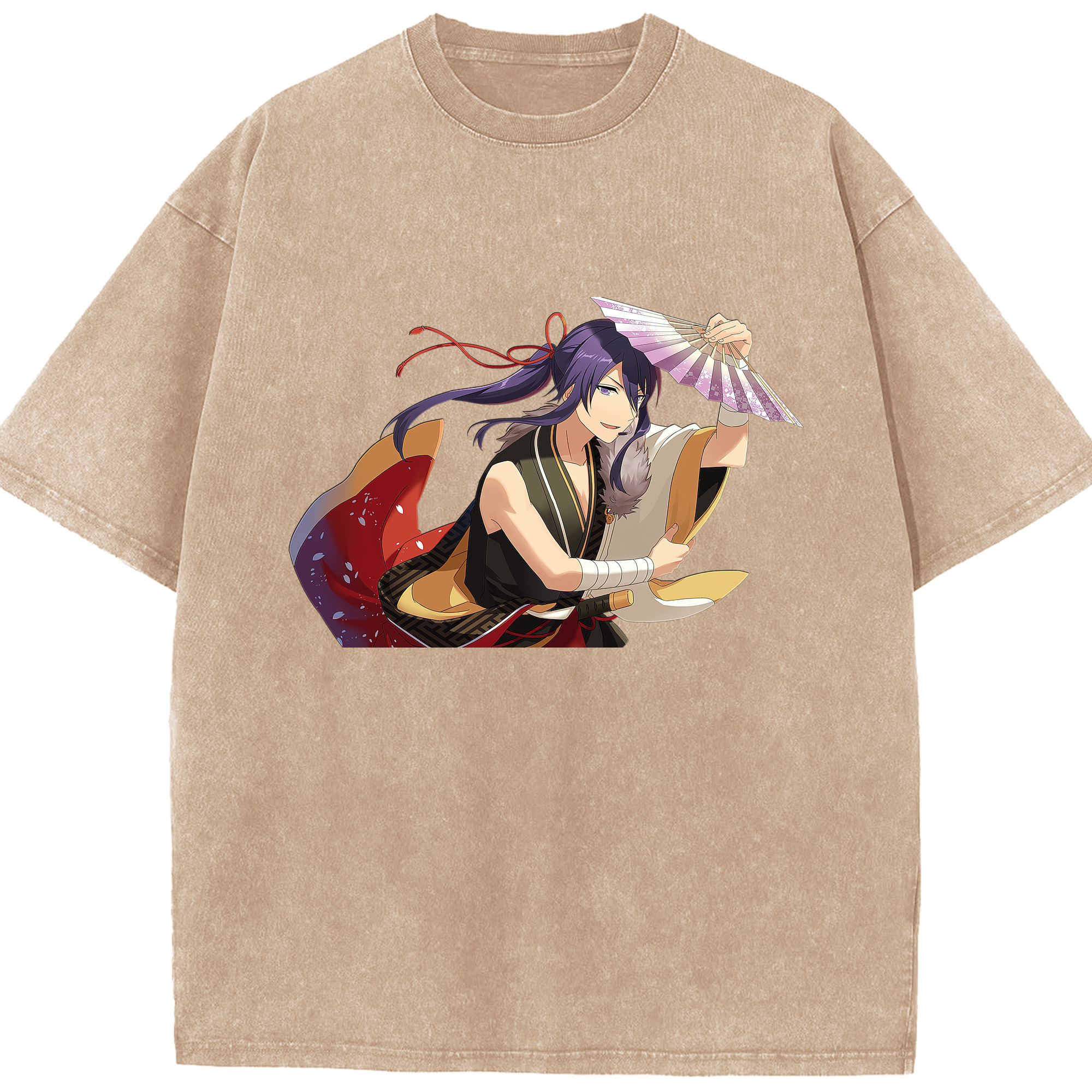 （画像用） あんさんぶるスターズ! Ensemble Stars 綿100% ヴィンテージ風 半袖Tシャツ（フロントプリント）