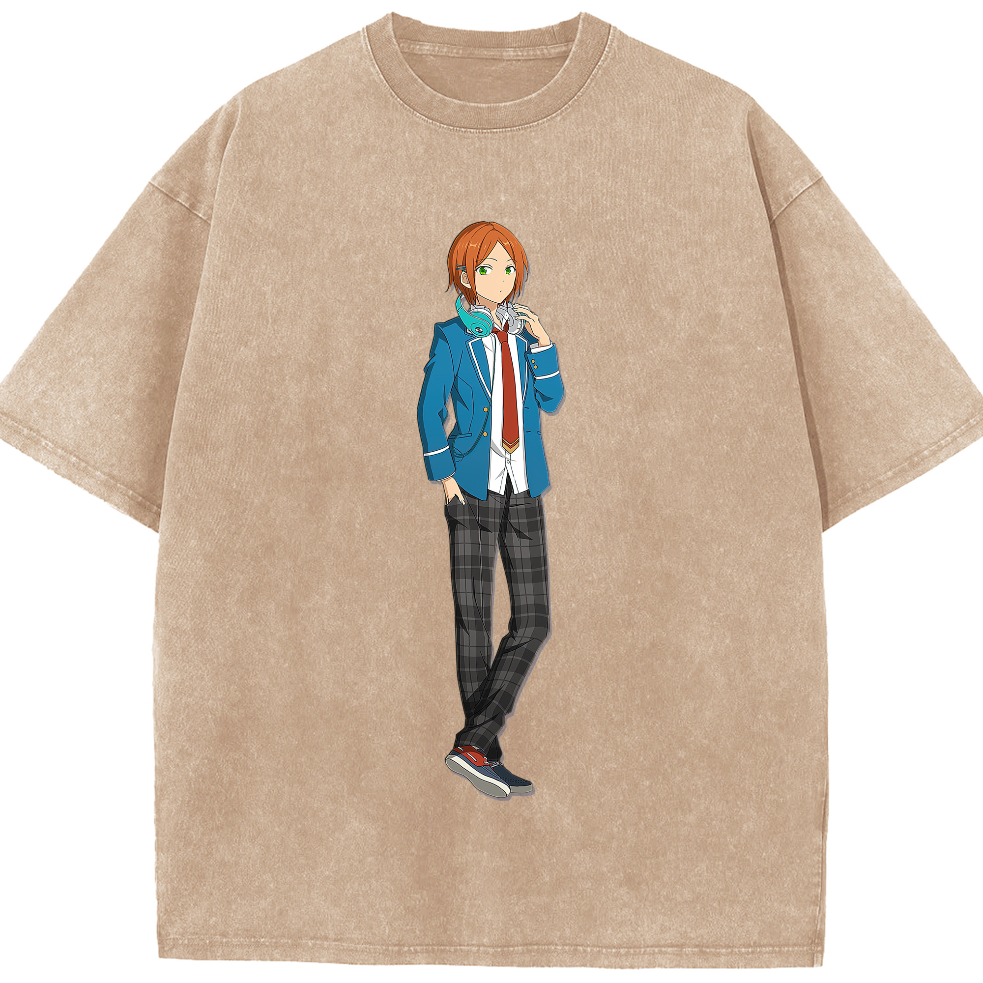 （画像用） あんさんぶるスターズ! Ensemble Stars 綿100% ヴィンテージ風 半袖Tシャツ（フロントプリント）