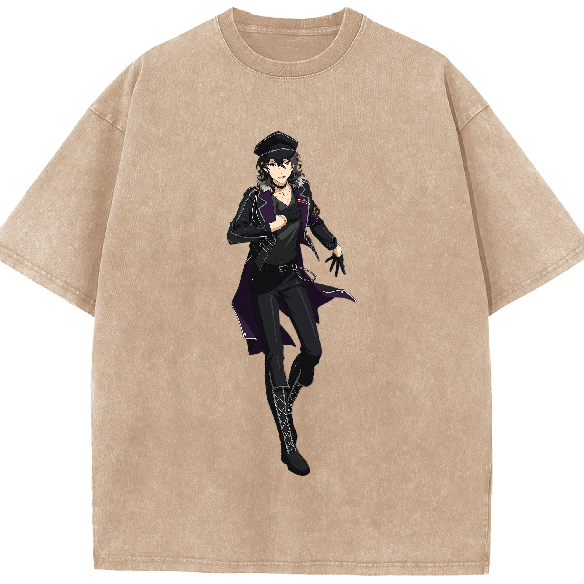 （画像用） あんさんぶるスターズ! Ensemble Stars 綿100% ヴィンテージ風 半袖Tシャツ（フロントプリント）
