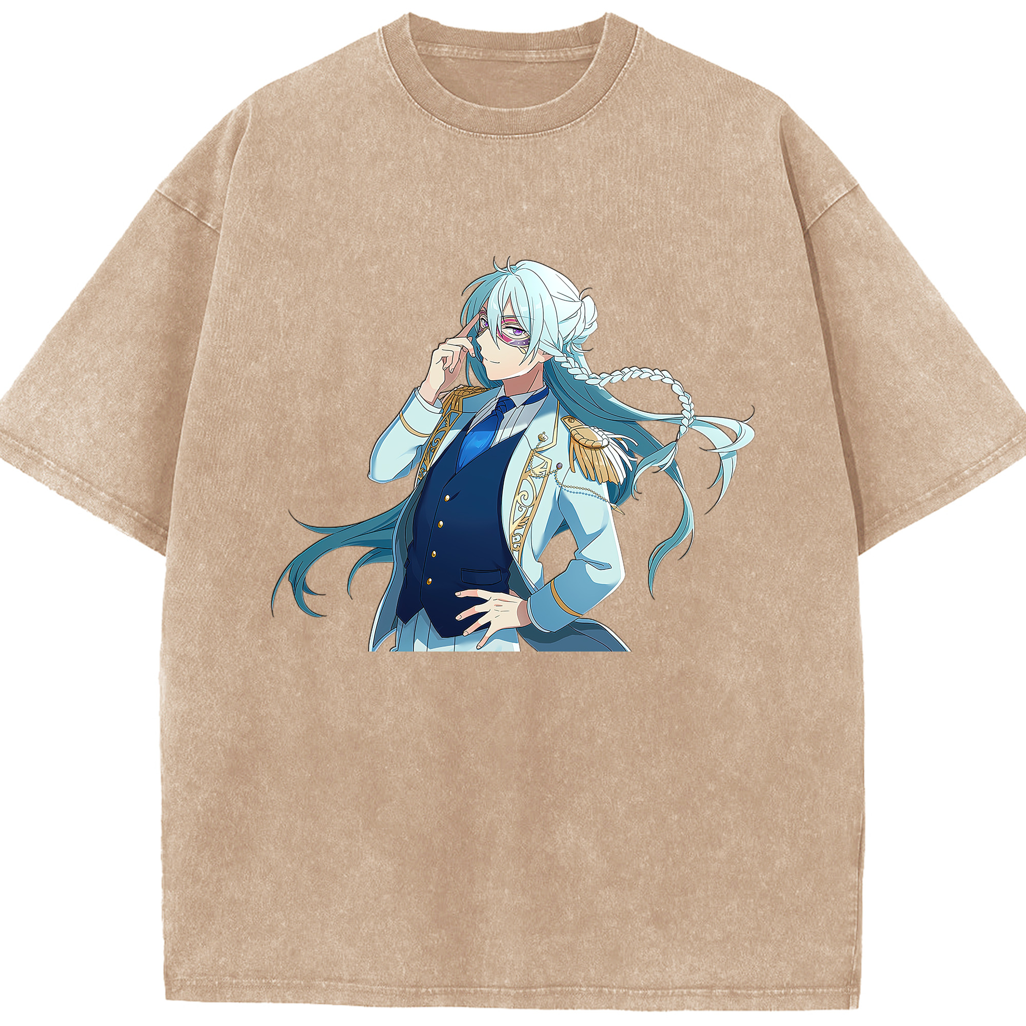 （画像用） あんさんぶるスターズ! Ensemble Stars 綿100% ヴィンテージ風 半袖Tシャツ（フロントプリント）