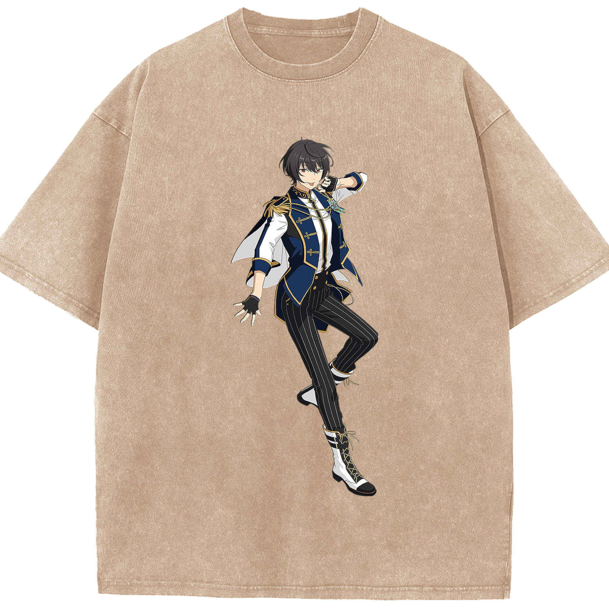 （画像用） あんさんぶるスターズ! Ensemble Stars 綿100% ヴィンテージ風 半袖Tシャツ（フロントプリント）