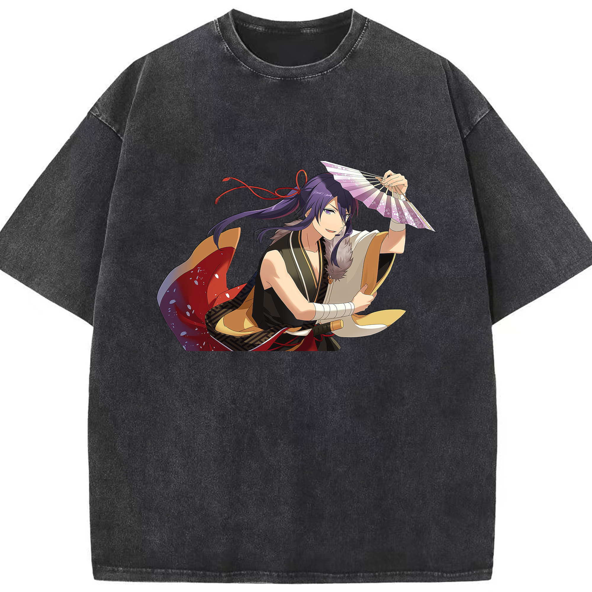 （画像用） あんさんぶるスターズ! Ensemble Stars 綿100% ヴィンテージ風 半袖Tシャツ（フロントプリント）