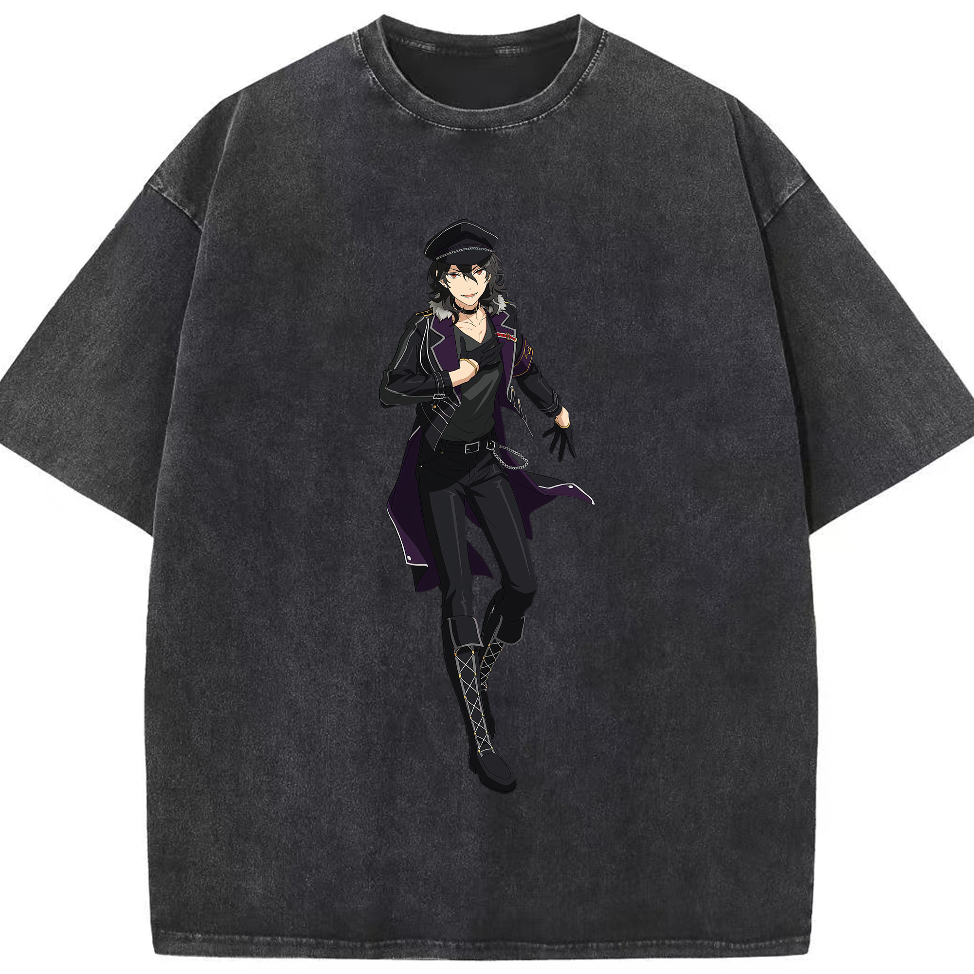 （画像用） あんさんぶるスターズ! Ensemble Stars 綿100% ヴィンテージ風 半袖Tシャツ（フロントプリント）