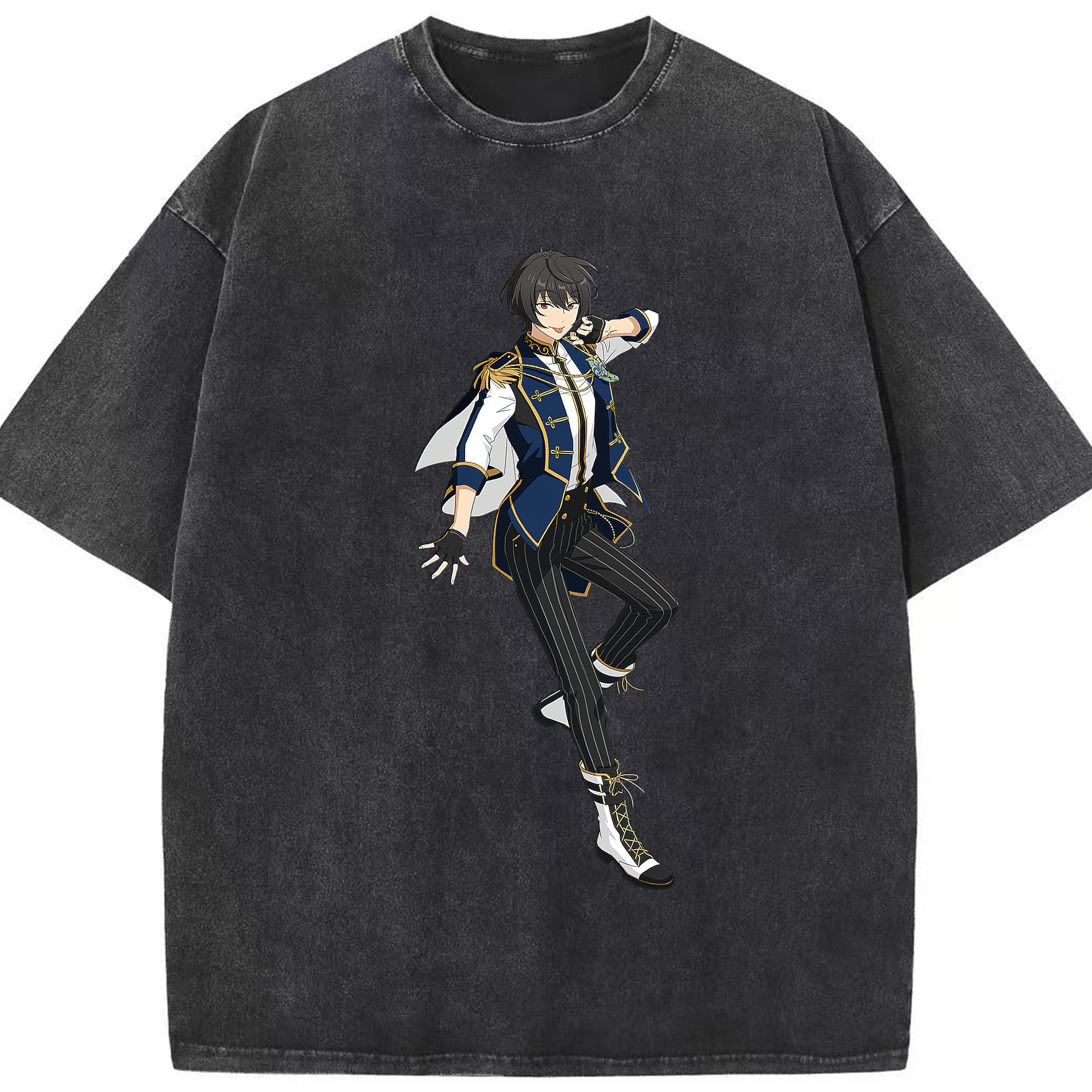 （画像用） あんさんぶるスターズ! Ensemble Stars 綿100% ヴィンテージ風 半袖Tシャツ（フロントプリント）