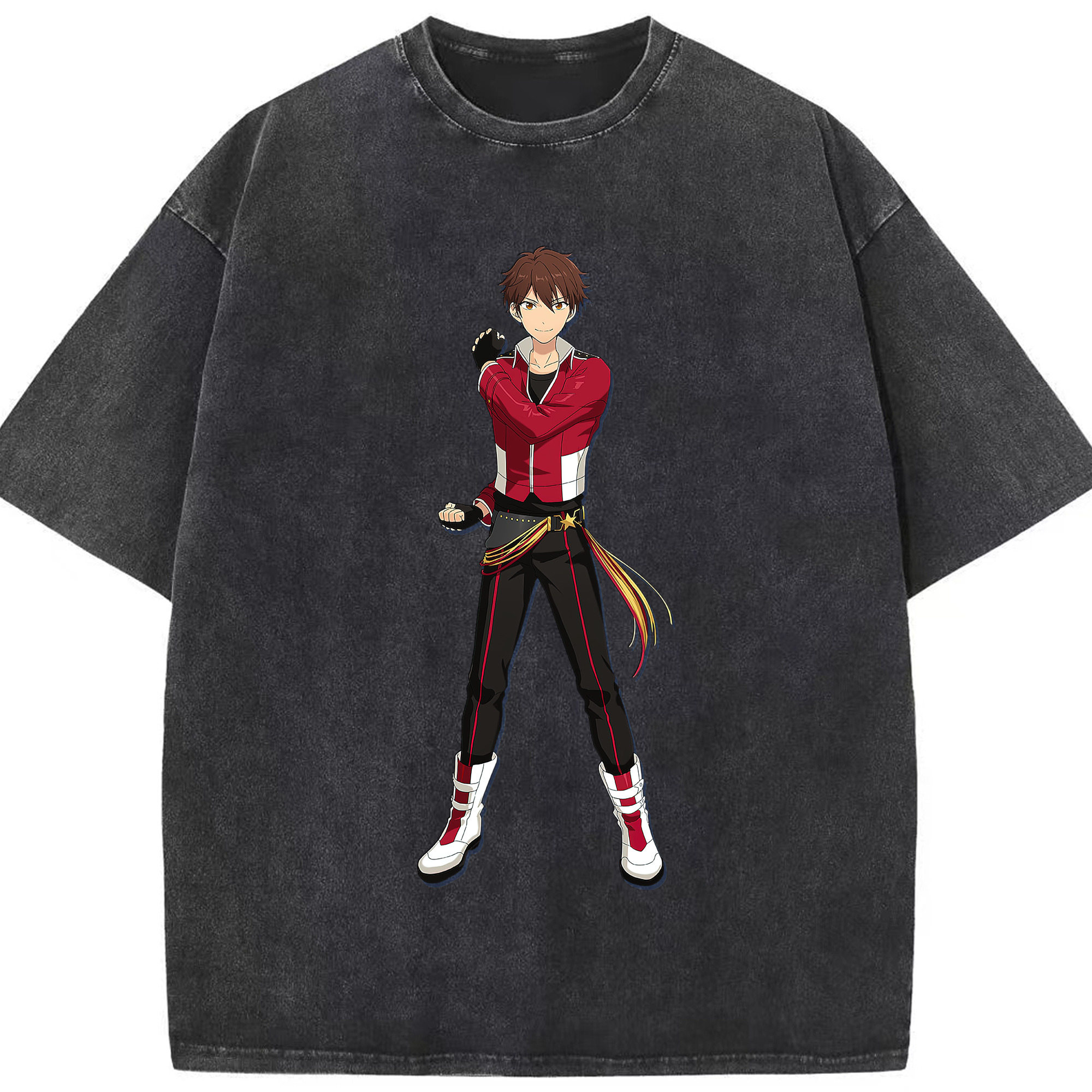 （画像用） あんさんぶるスターズ! Ensemble Stars 綿100% ヴィンテージ風 半袖Tシャツ（フロントプリント）