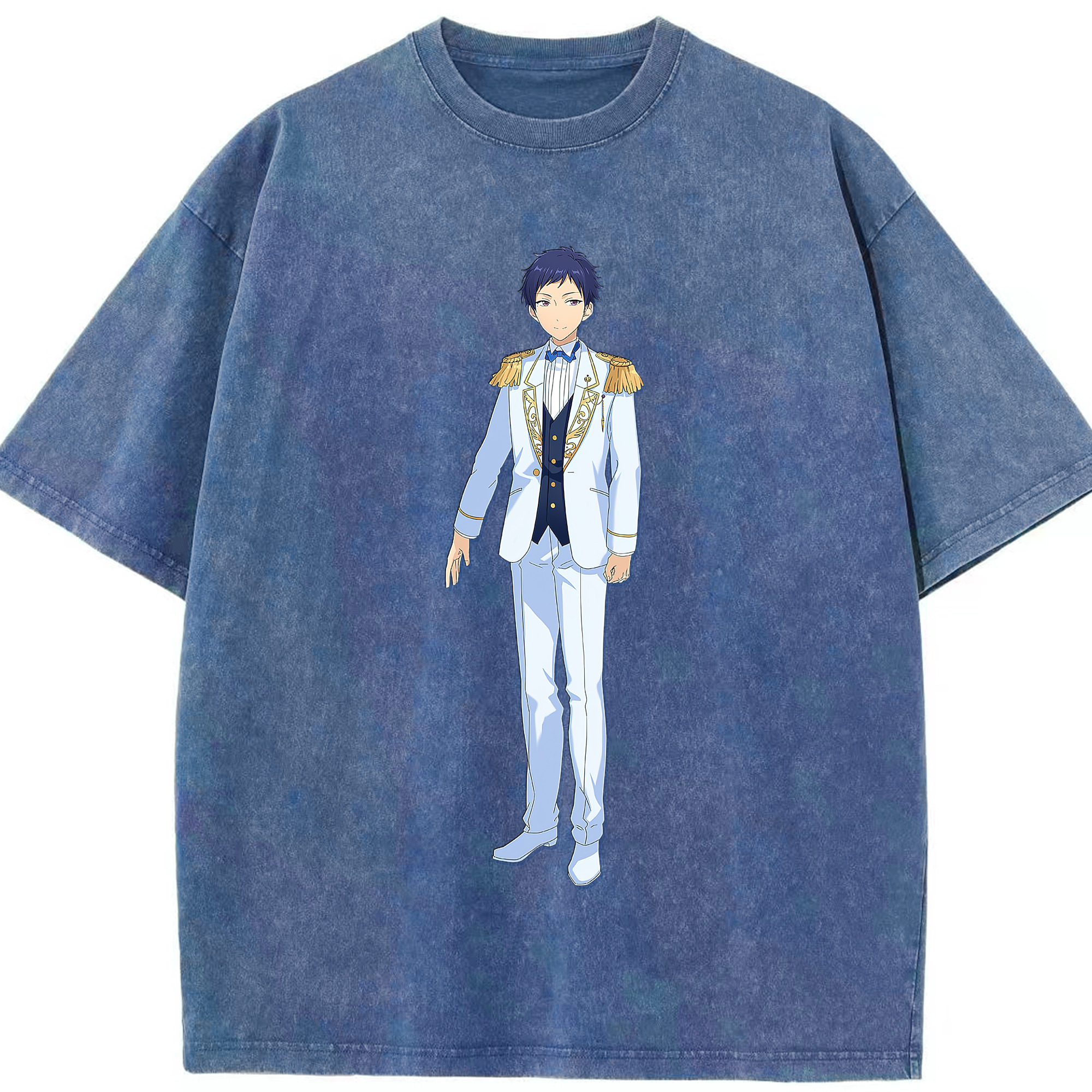 （画像用） あんさんぶるスターズ! Ensemble Stars 綿100% ヴィンテージ風 半袖Tシャツ（フロントプリント）