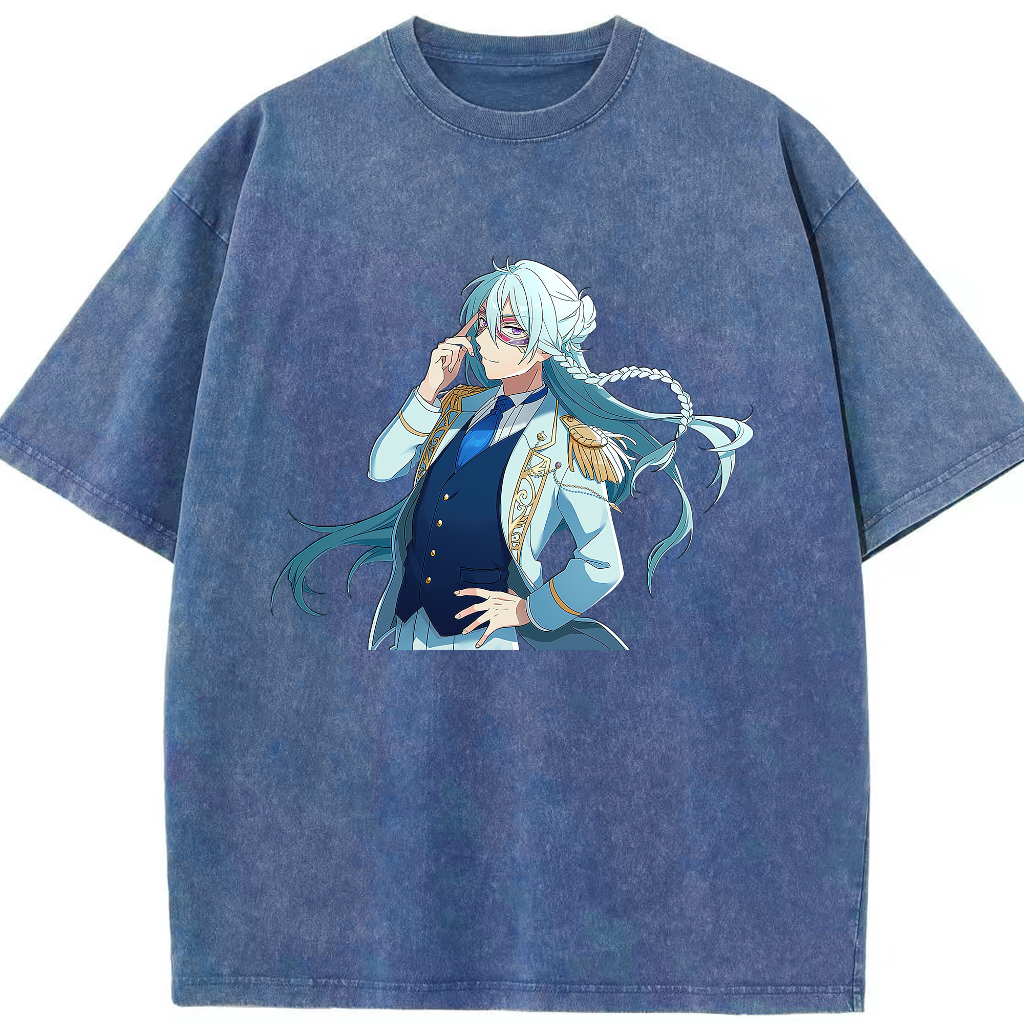 （画像用） あんさんぶるスターズ! Ensemble Stars 綿100% ヴィンテージ風 半袖Tシャツ（フロントプリント）
