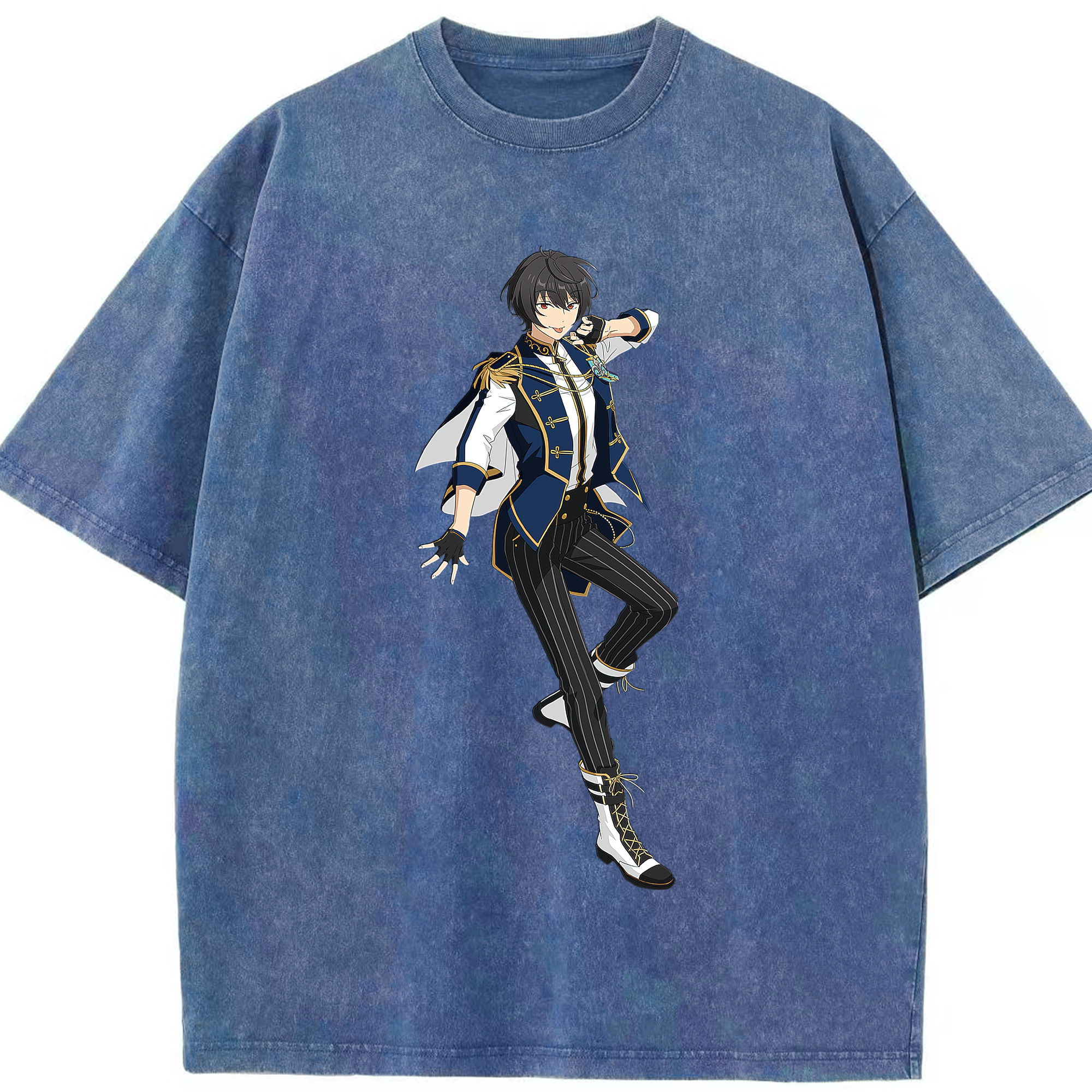 （画像用） あんさんぶるスターズ! Ensemble Stars 綿100% ヴィンテージ風 半袖Tシャツ（フロントプリント）