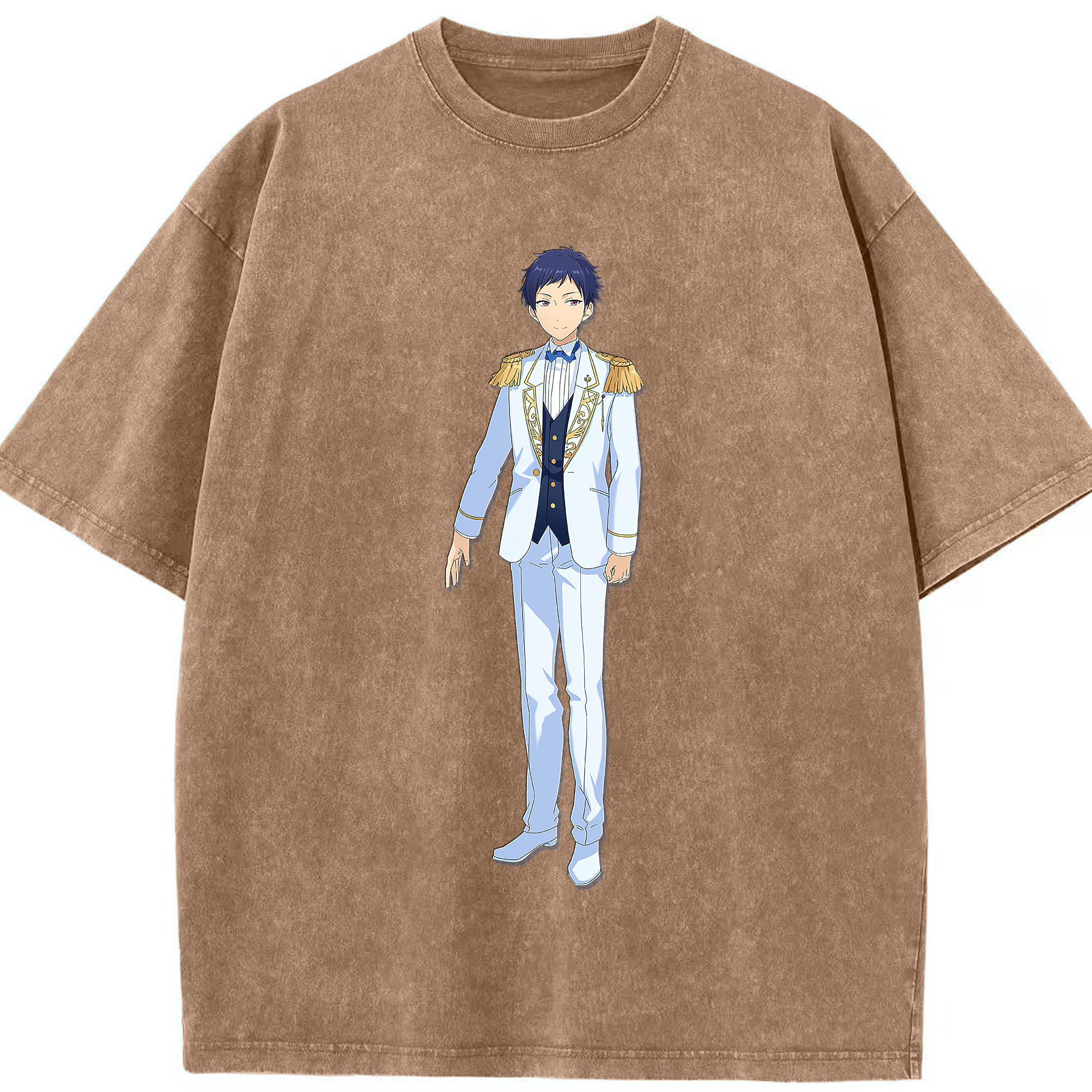（画像用） あんさんぶるスターズ! Ensemble Stars 綿100% ヴィンテージ風 半袖Tシャツ（フロントプリント）