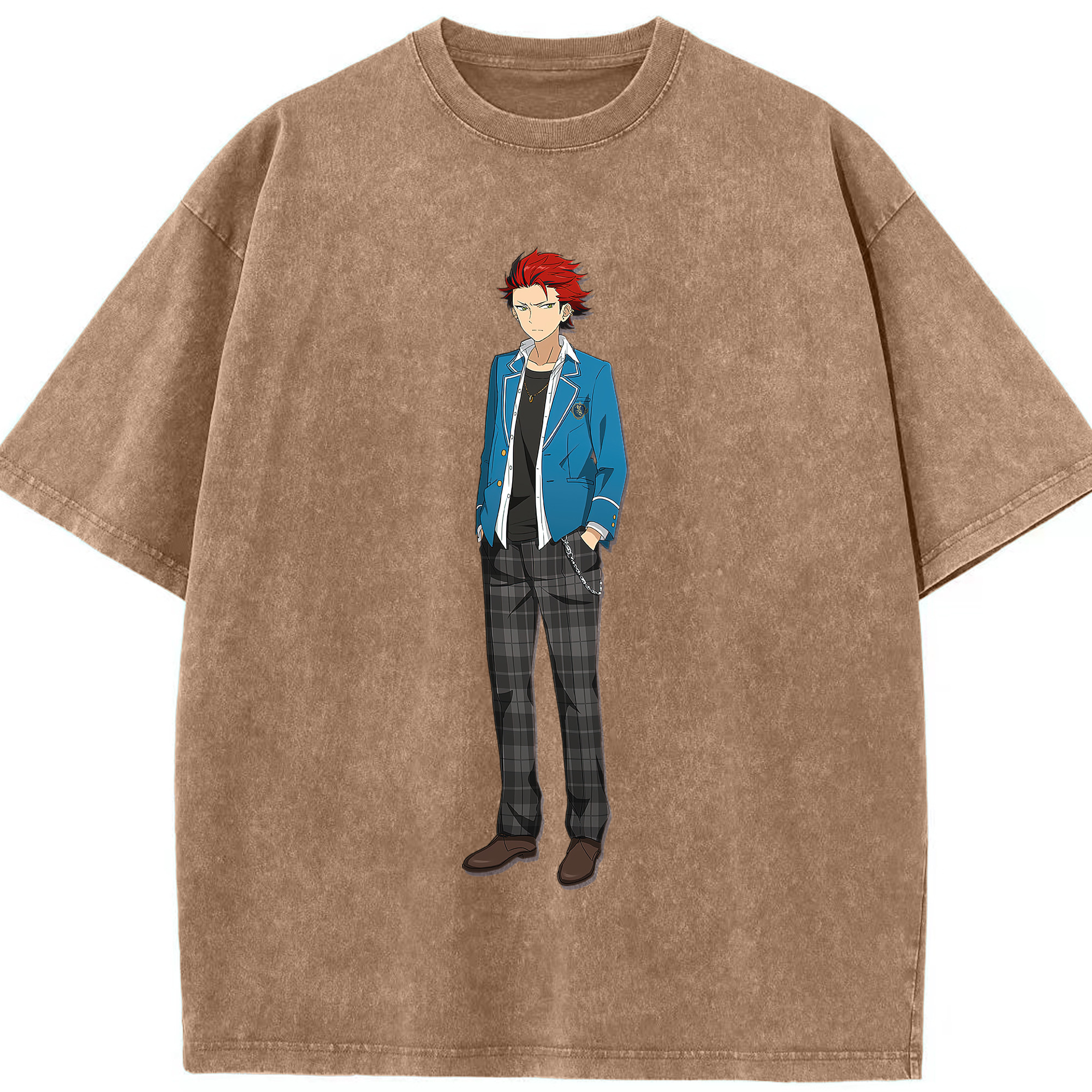 （画像用） あんさんぶるスターズ! Ensemble Stars 綿100% ヴィンテージ風 半袖Tシャツ（フロントプリント）