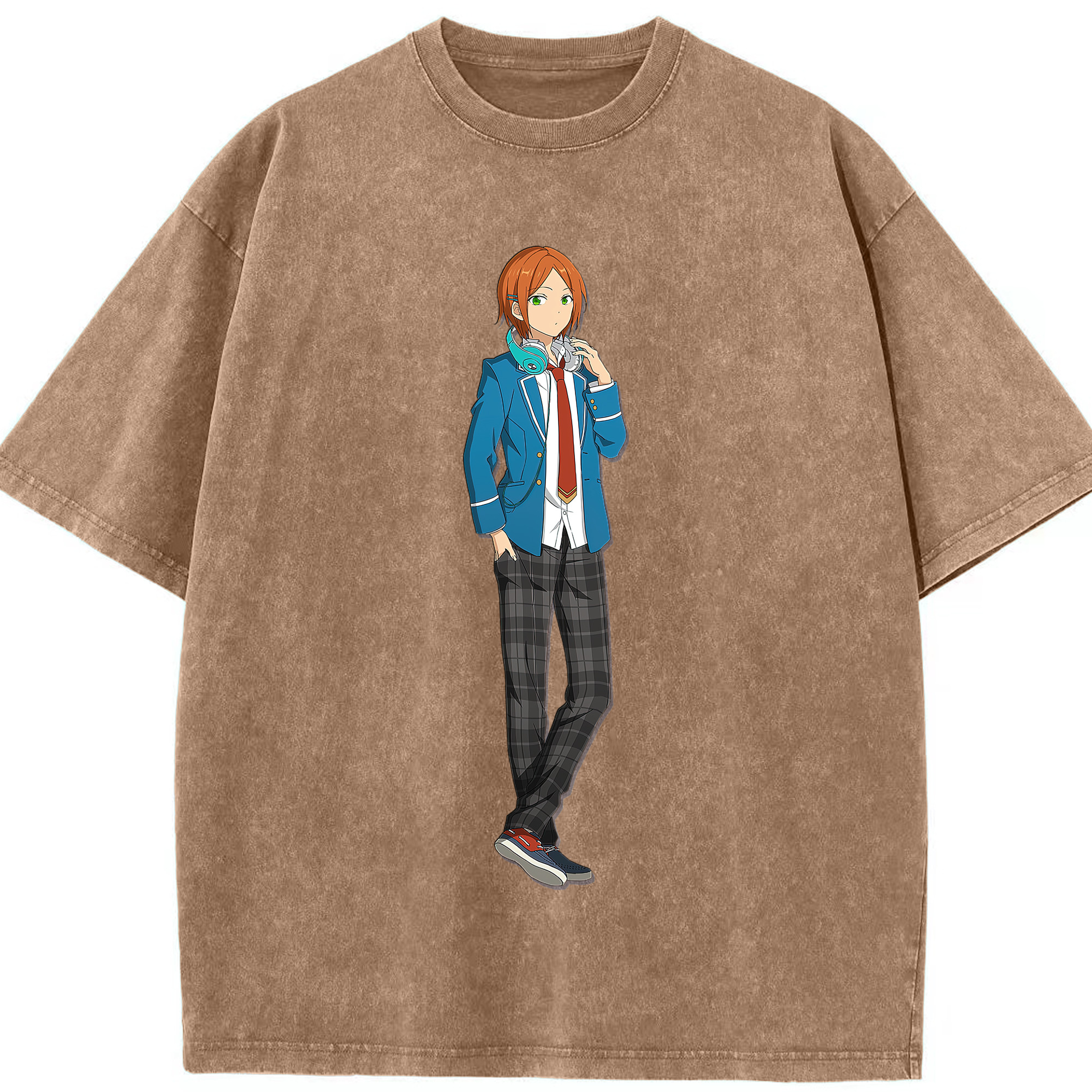 （画像用） あんさんぶるスターズ! Ensemble Stars 綿100% ヴィンテージ風 半袖Tシャツ（フロントプリント）