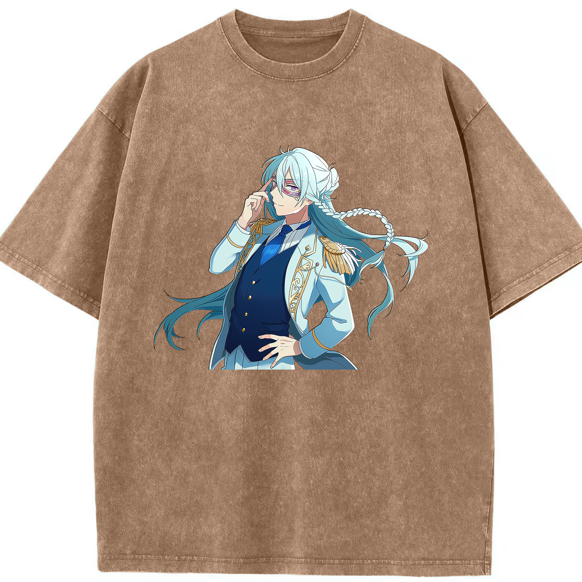 （画像用） あんさんぶるスターズ! Ensemble Stars 綿100% ヴィンテージ風 半袖Tシャツ（フロントプリント）