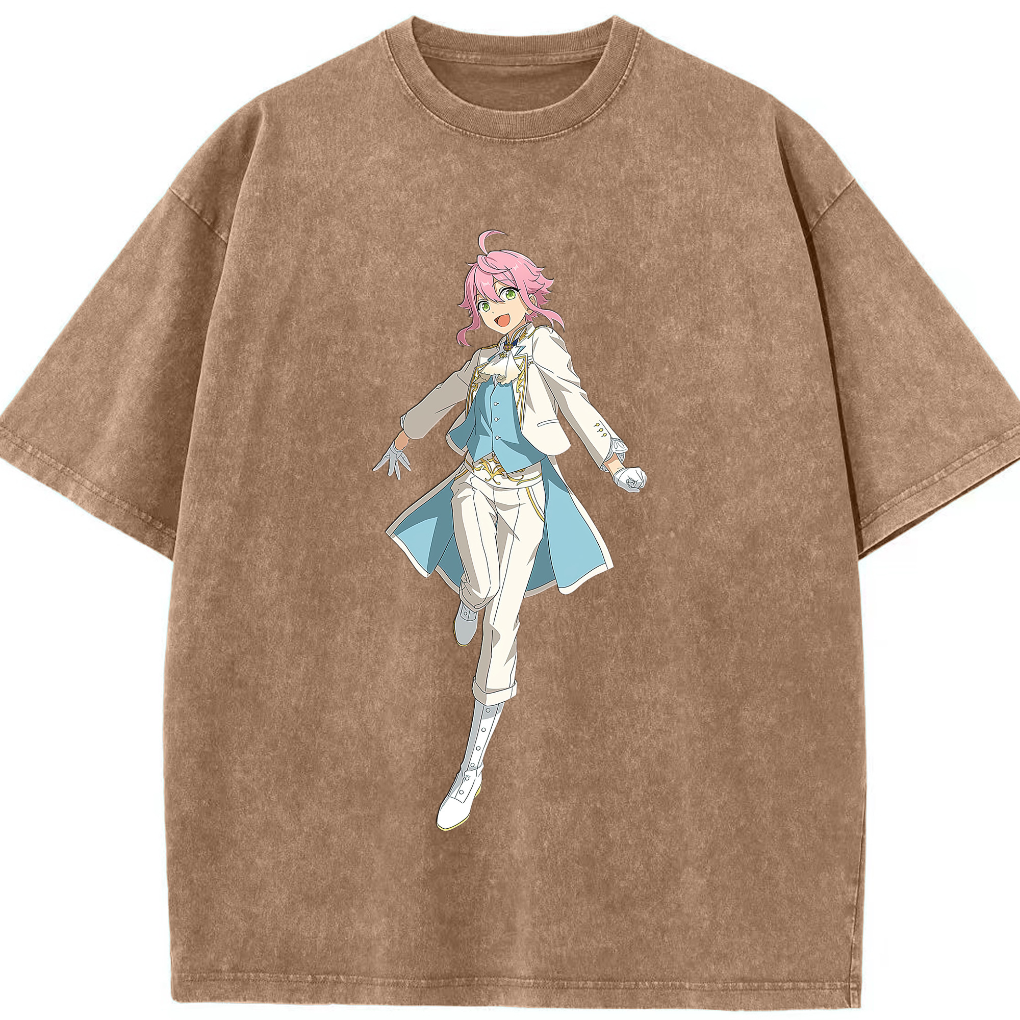 （画像用） あんさんぶるスターズ! Ensemble Stars 綿100% ヴィンテージ風 半袖Tシャツ（フロントプリント）