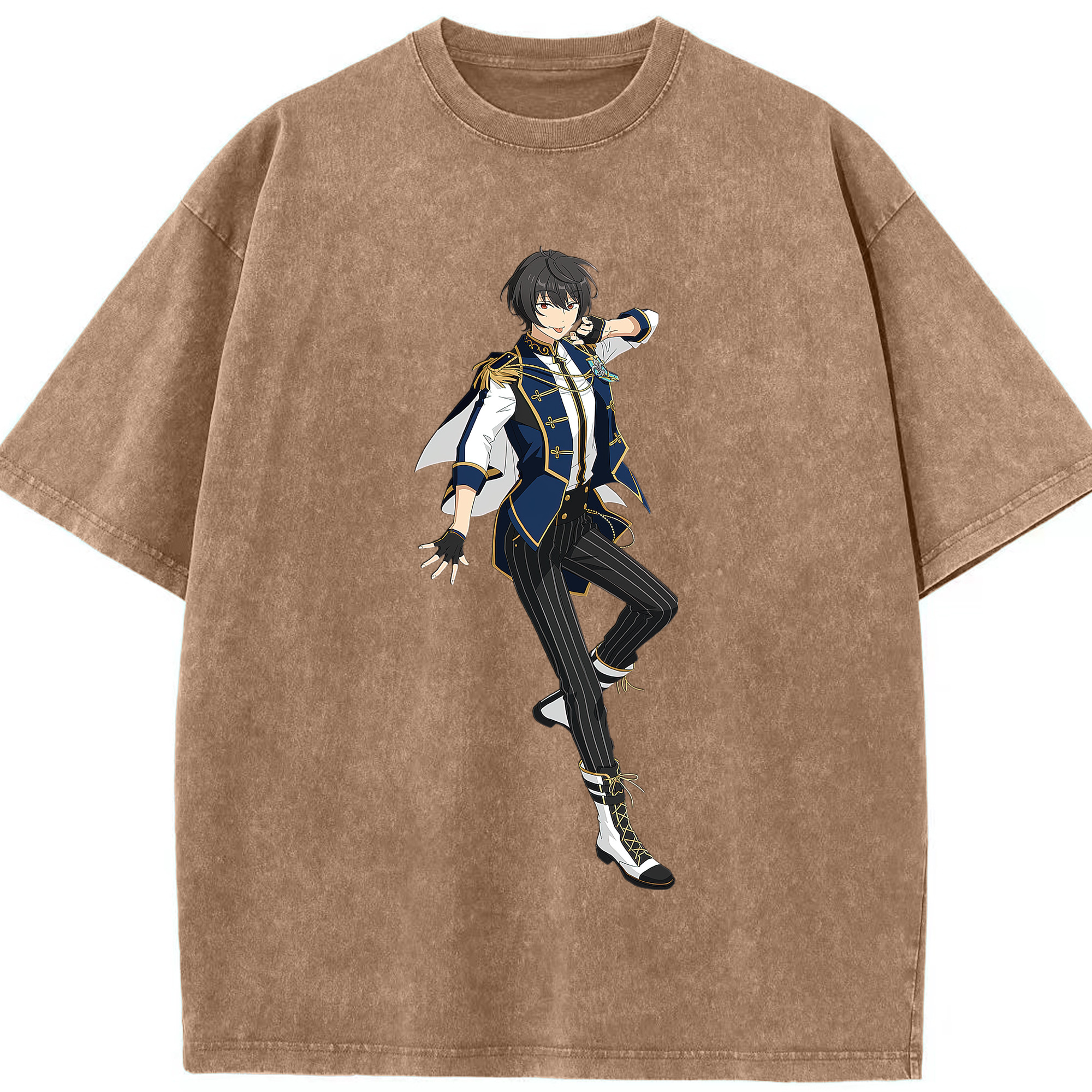 （画像用） あんさんぶるスターズ! Ensemble Stars 綿100% ヴィンテージ風 半袖Tシャツ（フロントプリント）