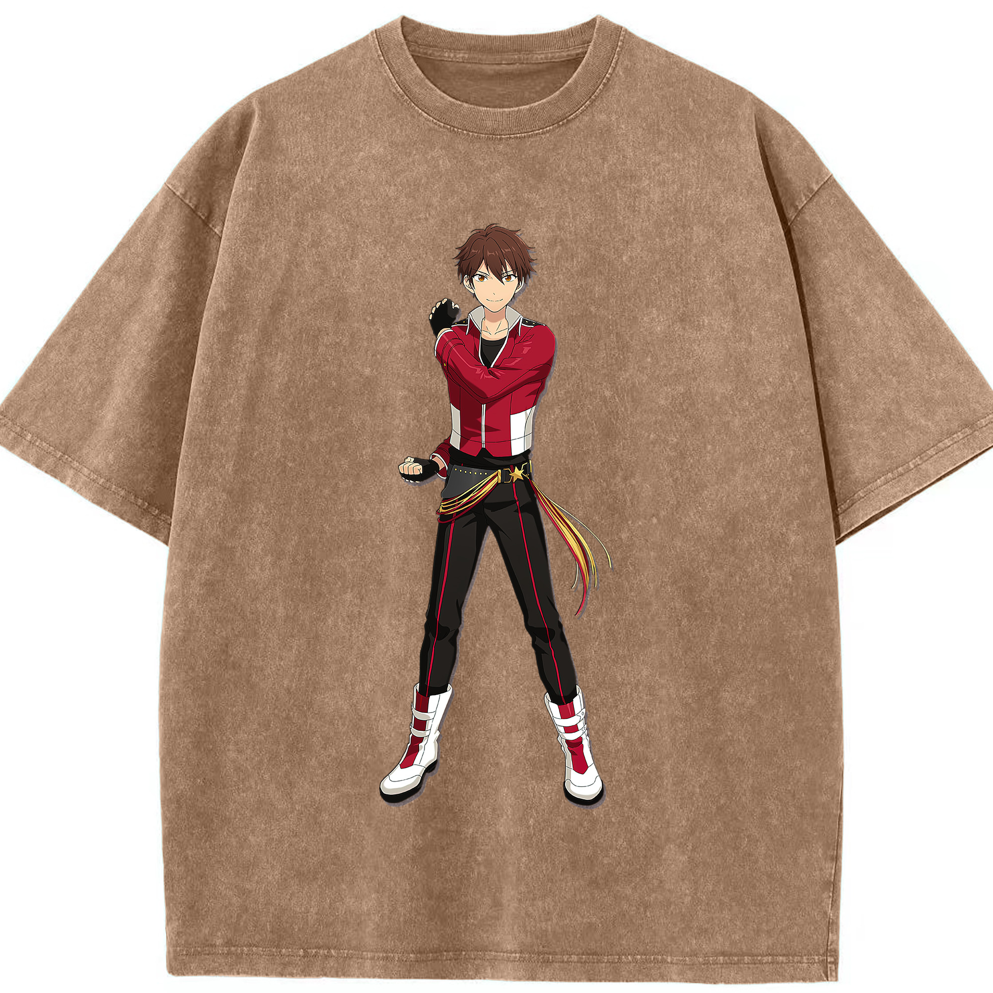 （画像用） あんさんぶるスターズ! Ensemble Stars 綿100% ヴィンテージ風 半袖Tシャツ（フロントプリント）