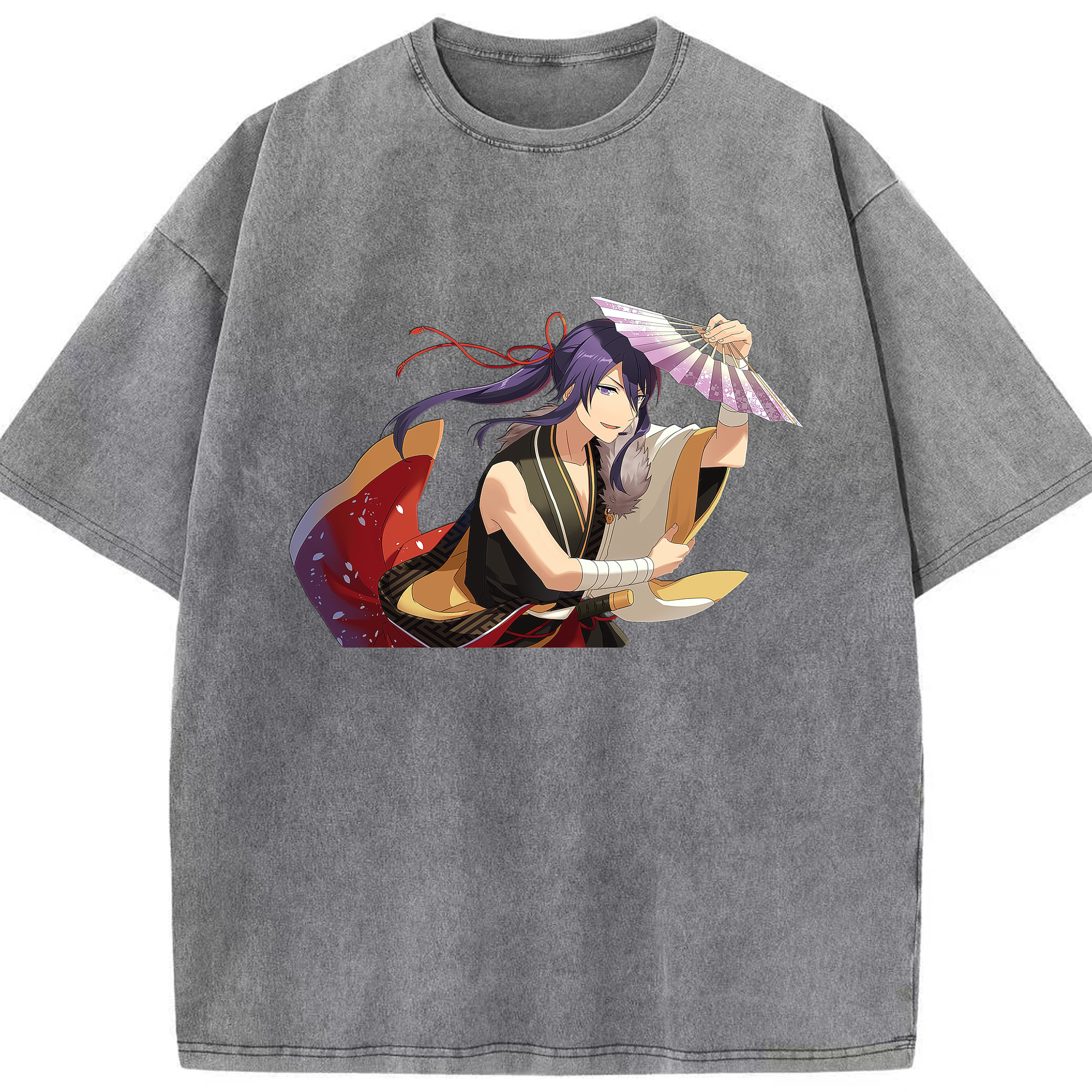 （画像用） あんさんぶるスターズ! Ensemble Stars 綿100% ヴィンテージ風 半袖Tシャツ（フロントプリント）