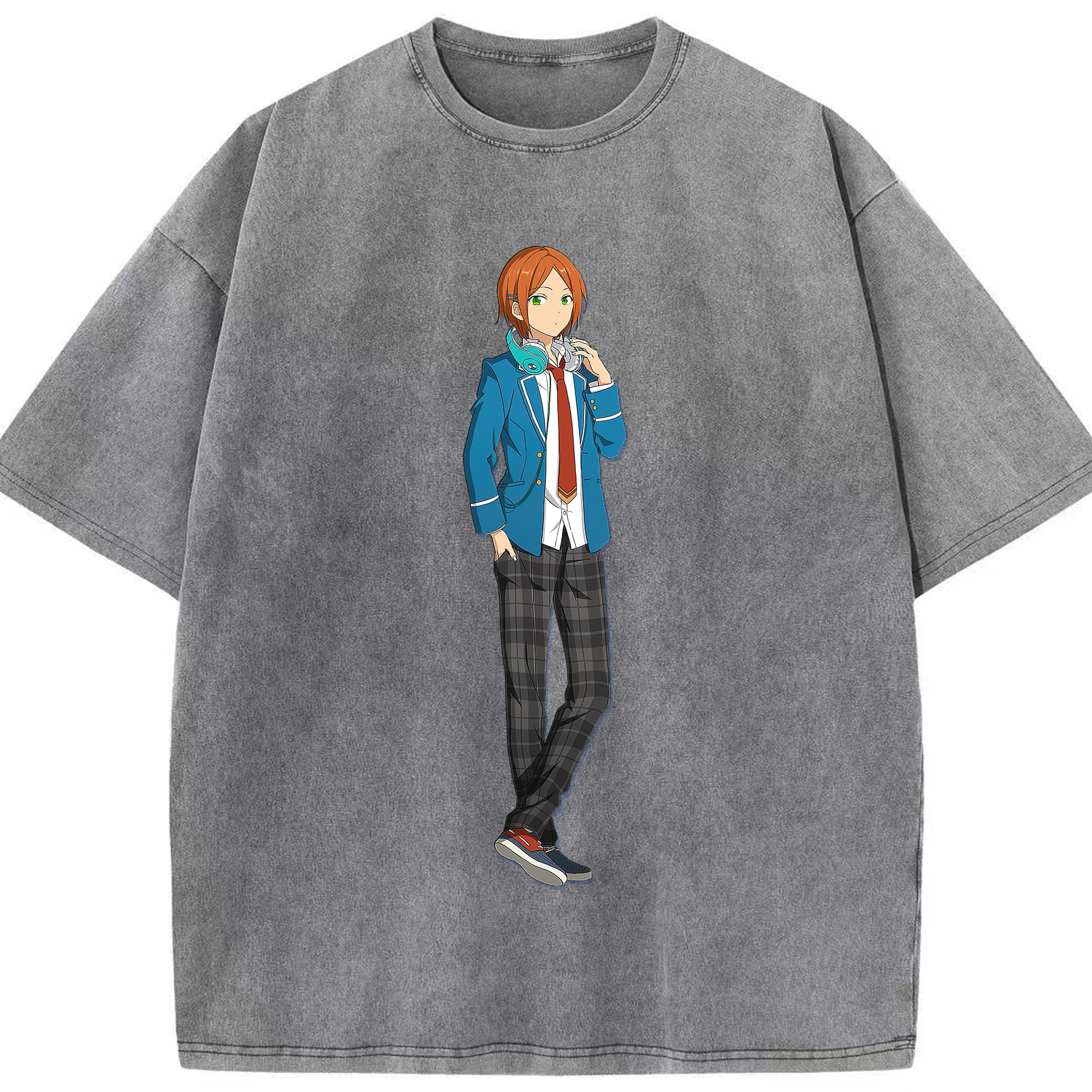 （画像用） あんさんぶるスターズ! Ensemble Stars 綿100% ヴィンテージ風 半袖Tシャツ（フロントプリント）