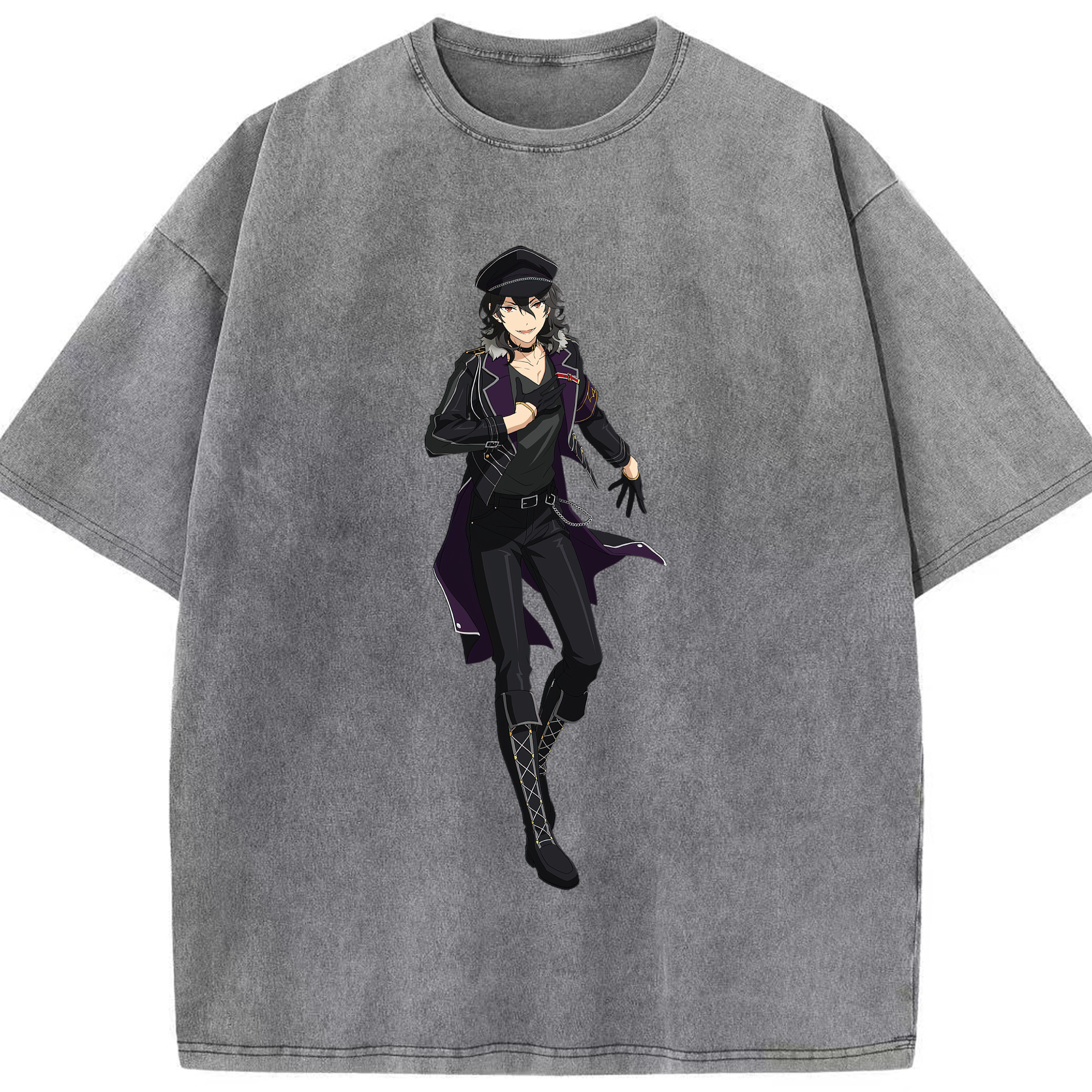 （画像用） あんさんぶるスターズ! Ensemble Stars 綿100% ヴィンテージ風 半袖Tシャツ（フロントプリント）
