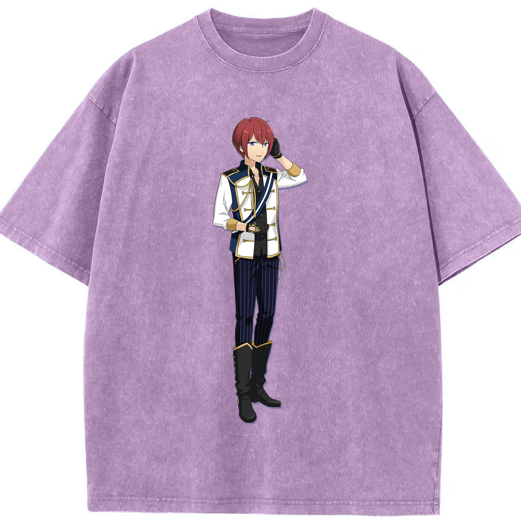 （画像用） あんさんぶるスターズ! Ensemble Stars 綿100% ヴィンテージ風 半袖Tシャツ（フロントプリント）
