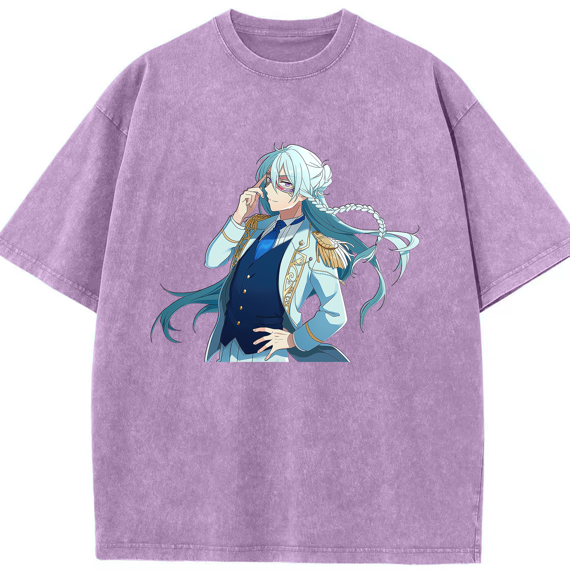 （画像用） あんさんぶるスターズ! Ensemble Stars 綿100% ヴィンテージ風 半袖Tシャツ（フロントプリント）