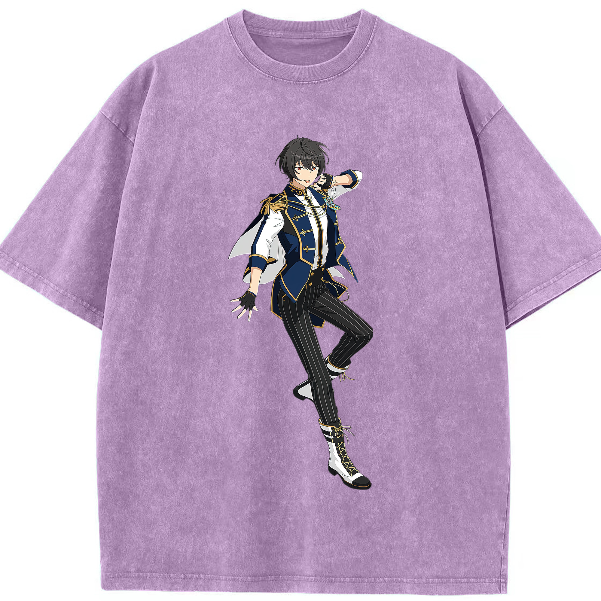 （画像用） あんさんぶるスターズ! Ensemble Stars 綿100% ヴィンテージ風 半袖Tシャツ（フロントプリント）