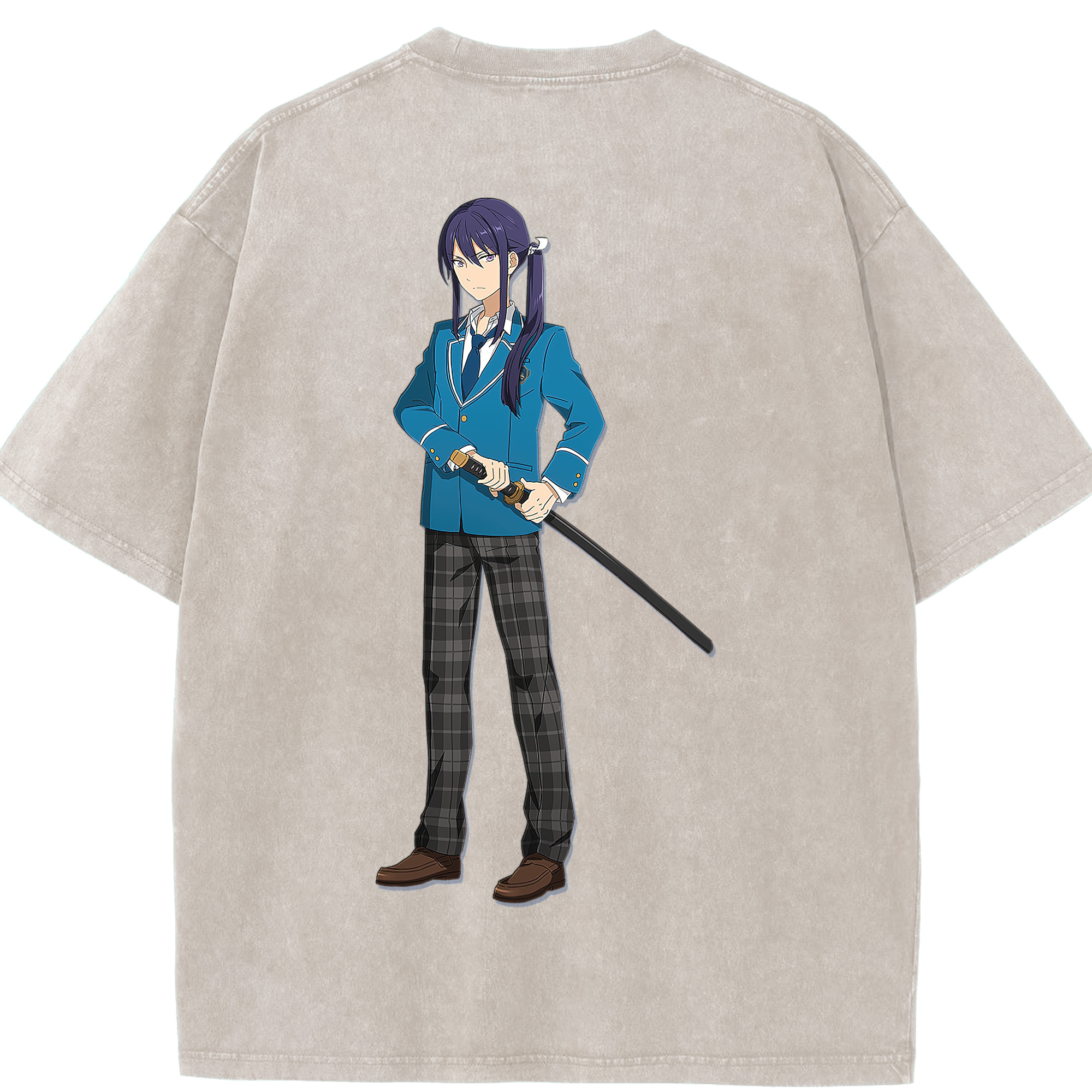（画像用） あんさんぶるスターズ! Ensemble Stars 綿100% ヴィンテージ風 半袖Tシャツ（背面プリント）