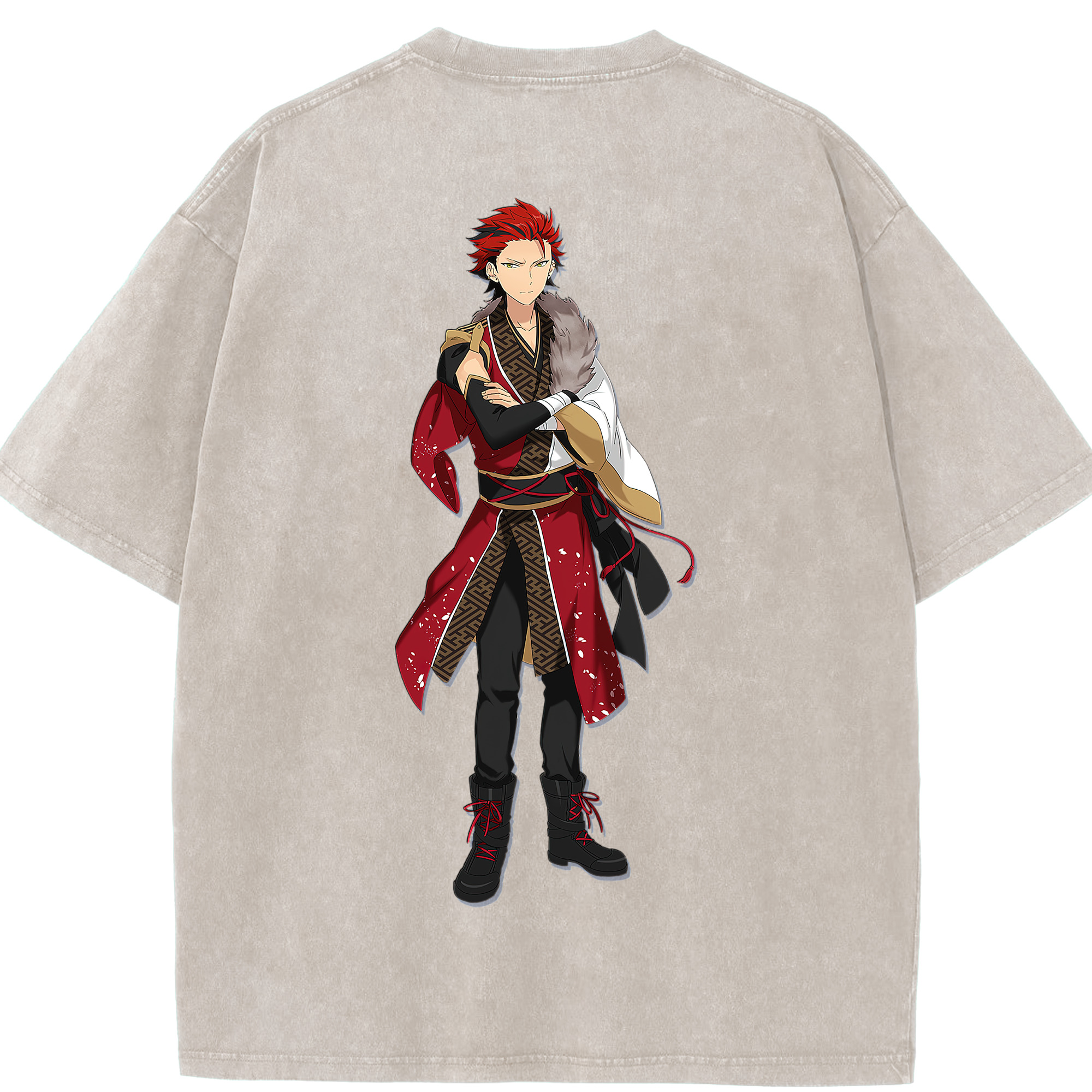 （画像用） あんさんぶるスターズ! Ensemble Stars 綿100% ヴィンテージ風 半袖Tシャツ（背面プリント）