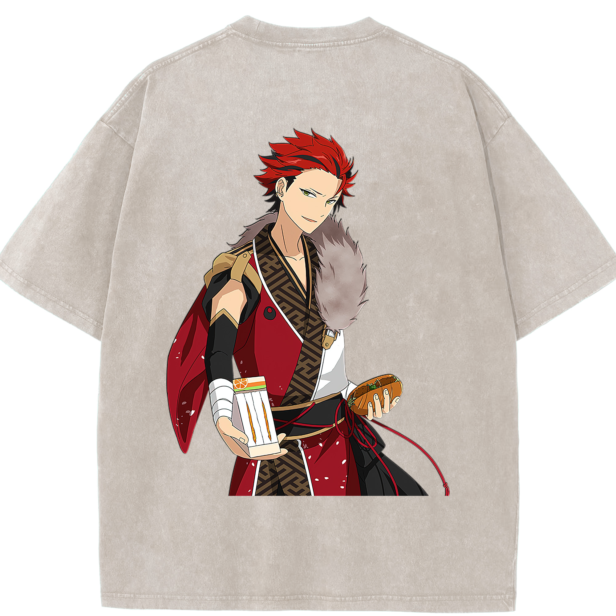 （画像用） あんさんぶるスターズ! Ensemble Stars 綿100% ヴィンテージ風 半袖Tシャツ（背面プリント）
