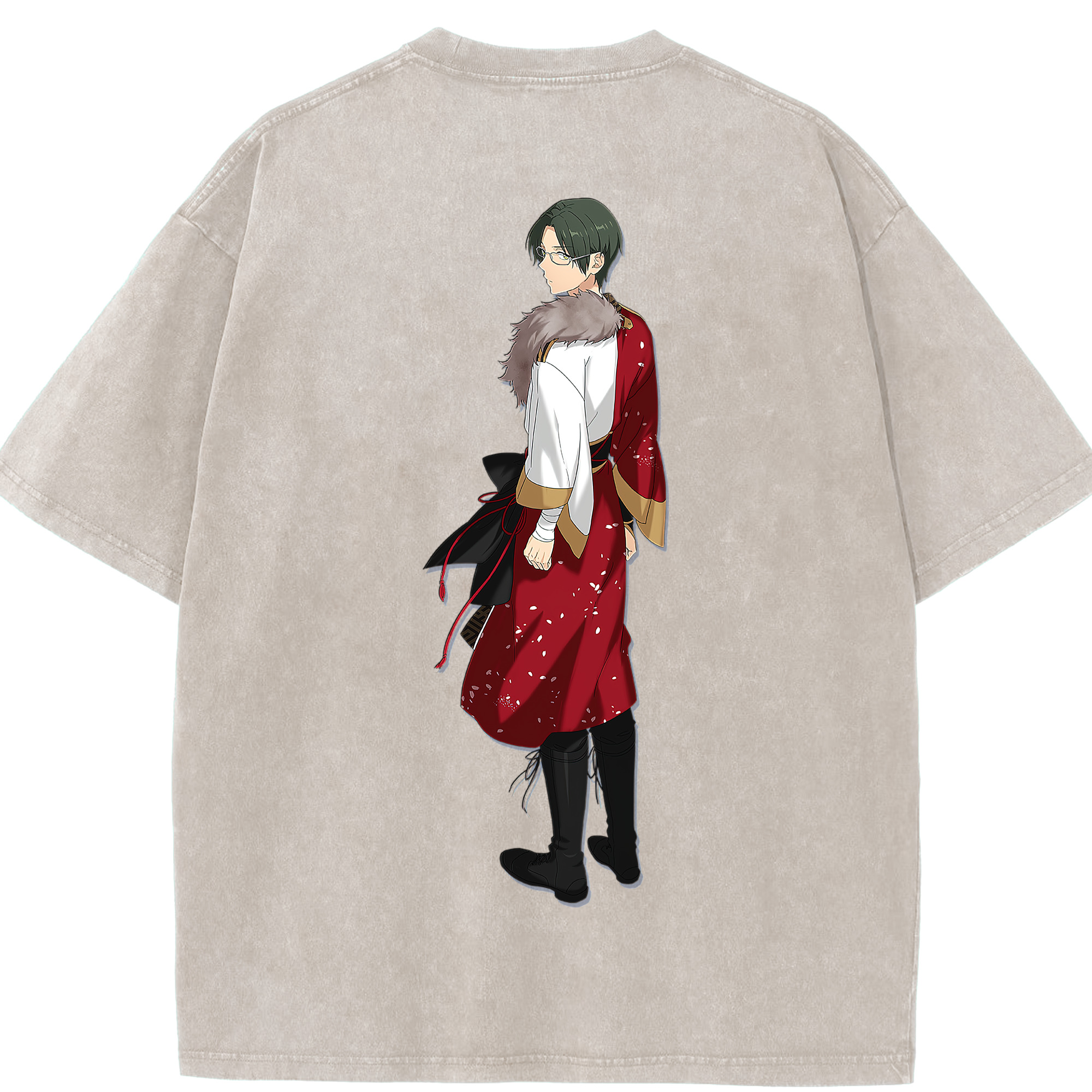 （画像用） あんさんぶるスターズ! Ensemble Stars 綿100% ヴィンテージ風 半袖Tシャツ（背面プリント）