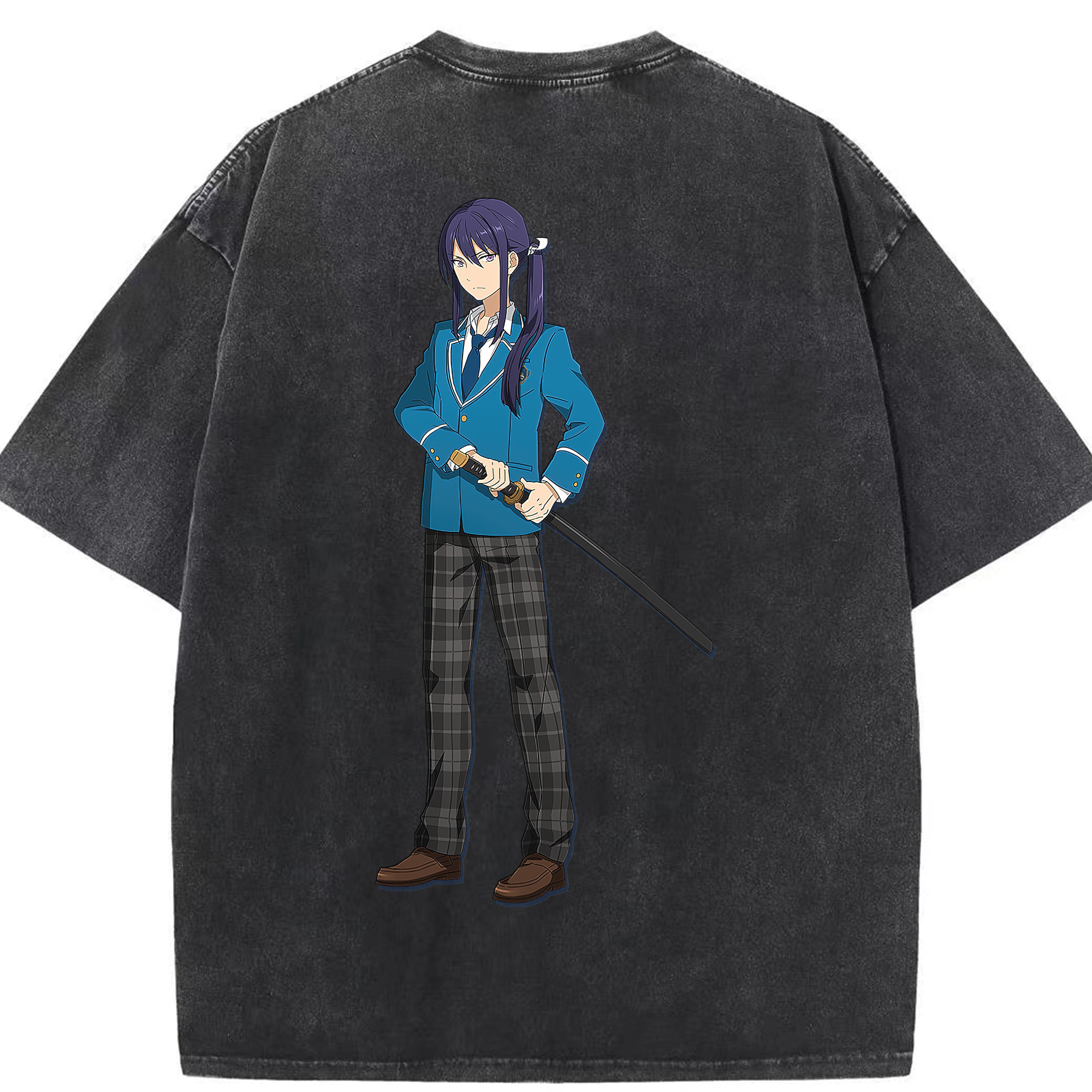 （画像用） あんさんぶるスターズ! Ensemble Stars 綿100% ヴィンテージ風 半袖Tシャツ（背面プリント）