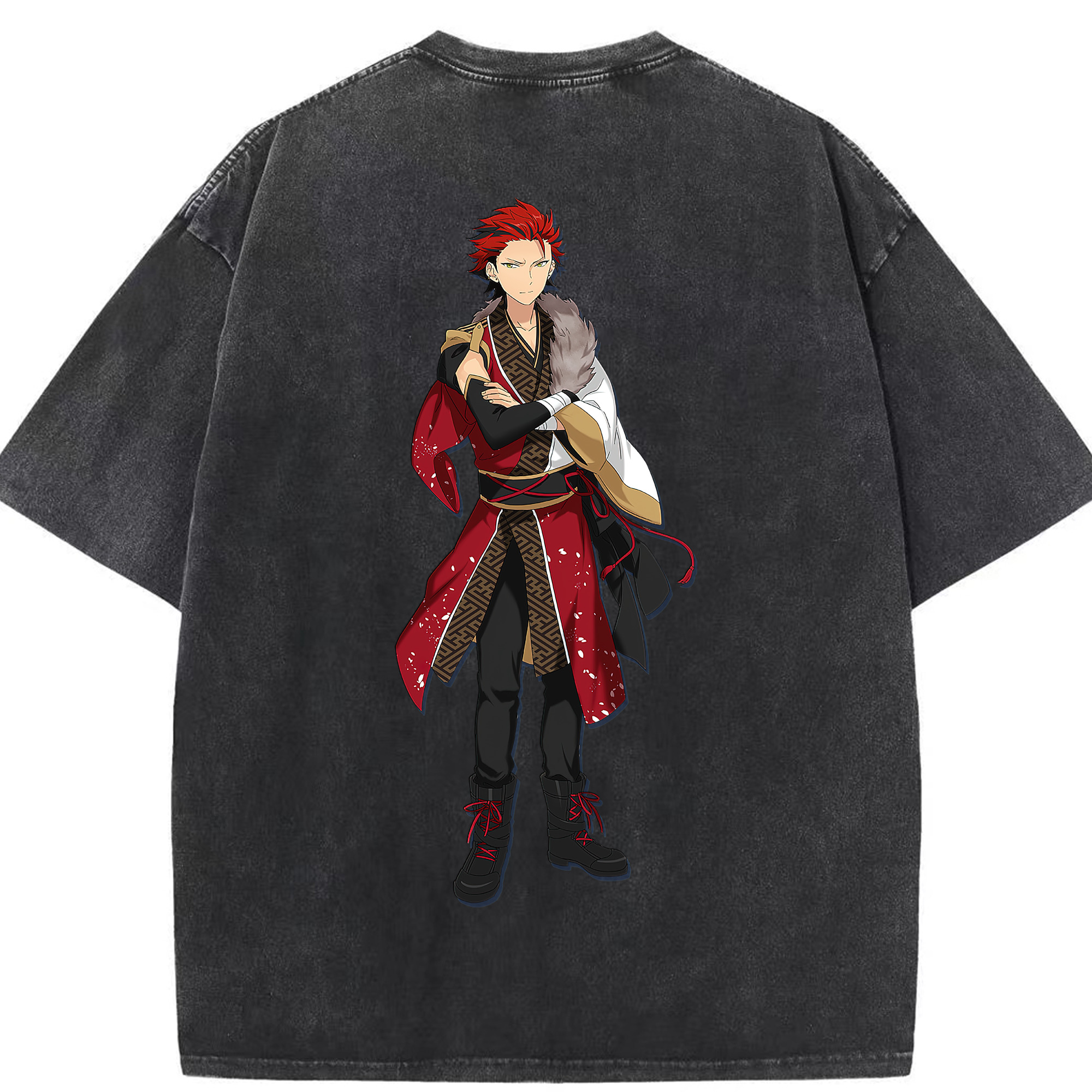 （画像用） あんさんぶるスターズ! Ensemble Stars 綿100% ヴィンテージ風 半袖Tシャツ（背面プリント）