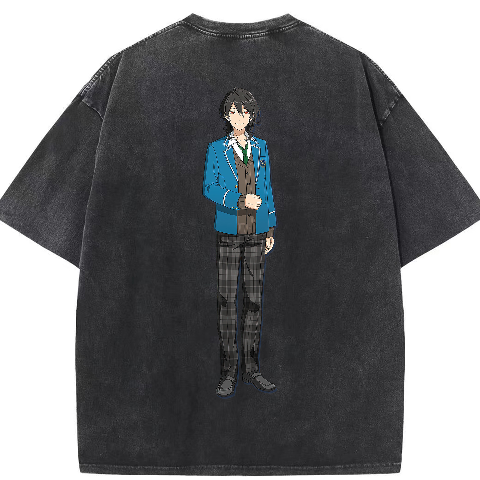 （画像用） あんさんぶるスターズ! Ensemble Stars 綿100% ヴィンテージ風 半袖Tシャツ（背面プリント）