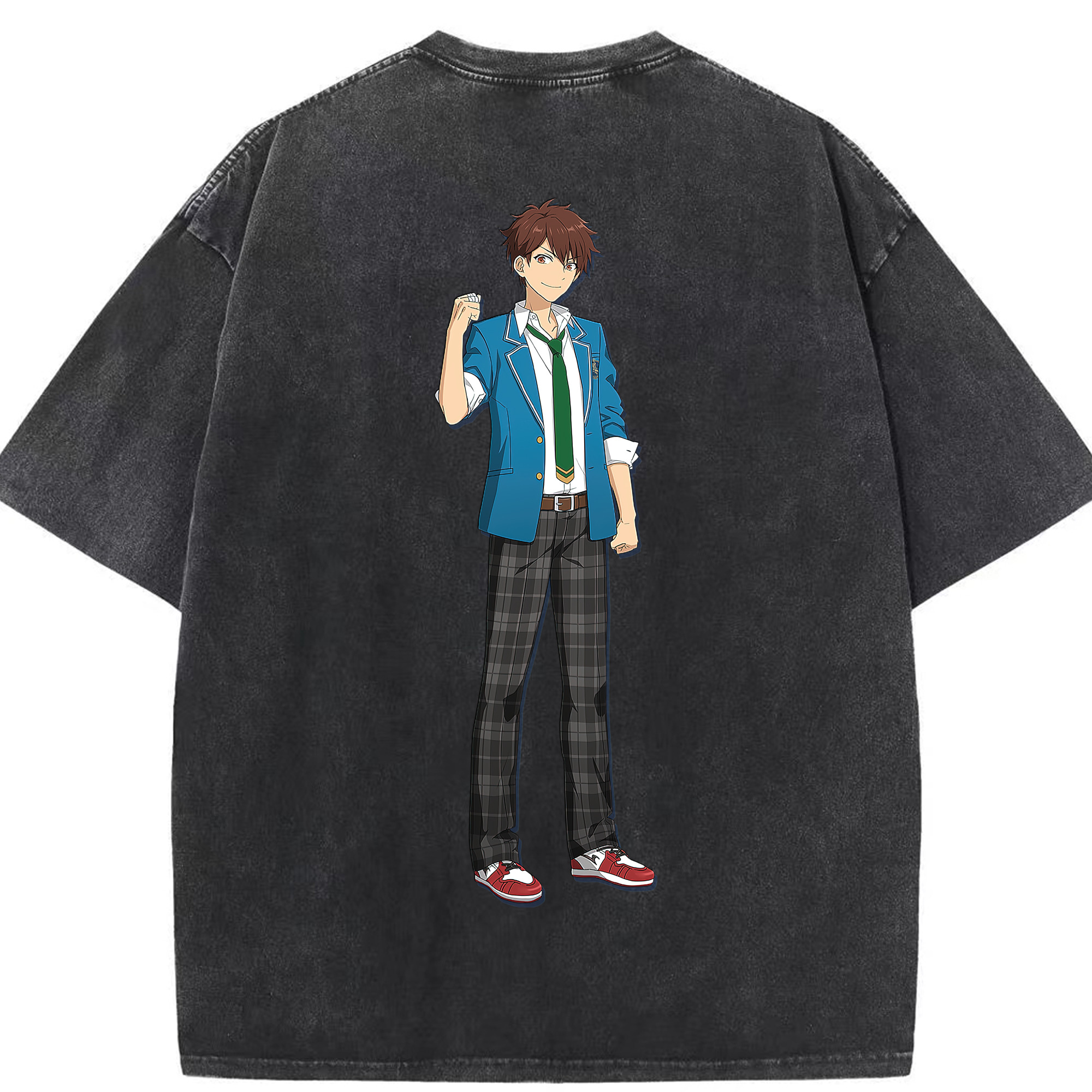 （画像用） あんさんぶるスターズ! Ensemble Stars 綿100% ヴィンテージ風 半袖Tシャツ（背面プリント）