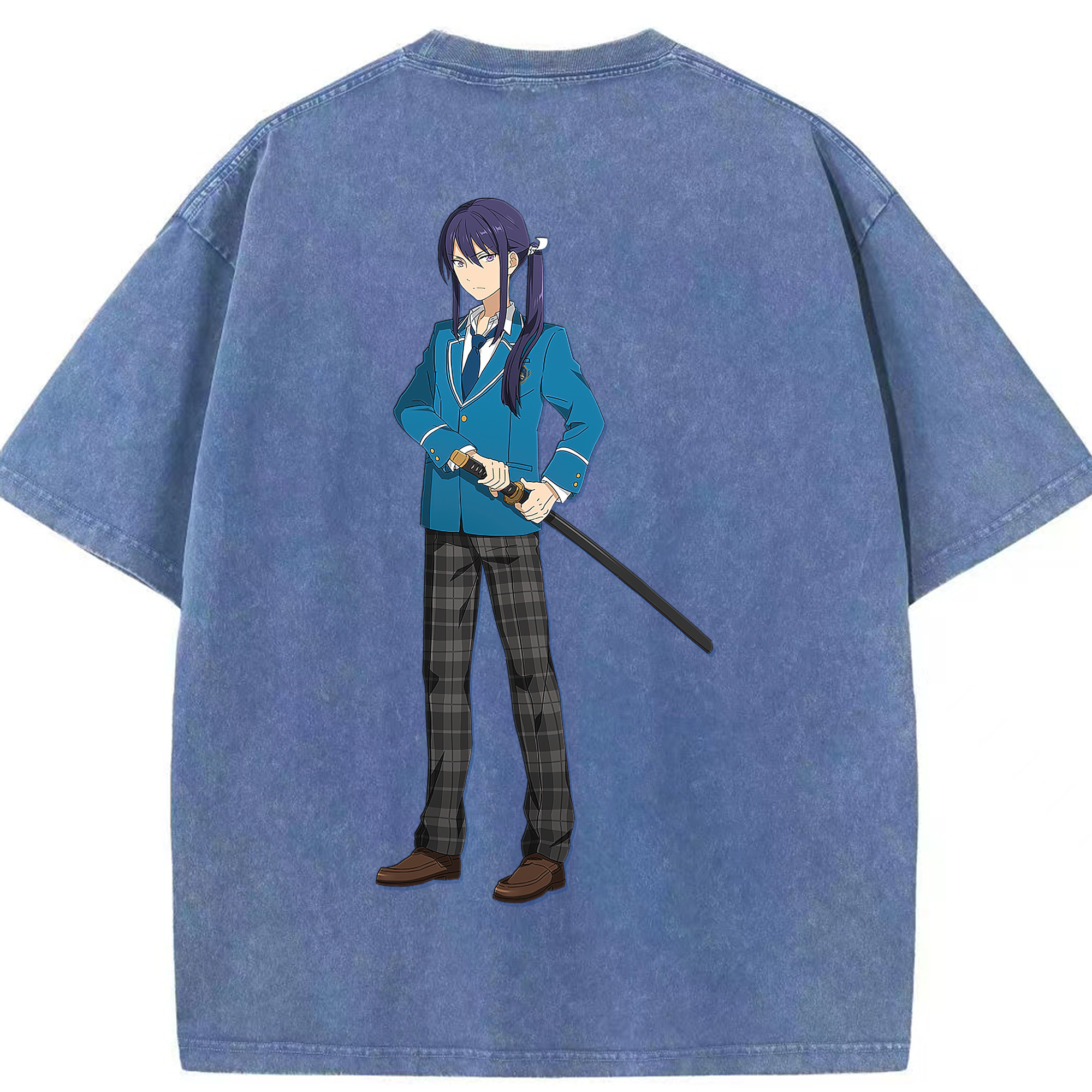 （画像用） あんさんぶるスターズ! Ensemble Stars 綿100% ヴィンテージ風 半袖Tシャツ（背面プリント）