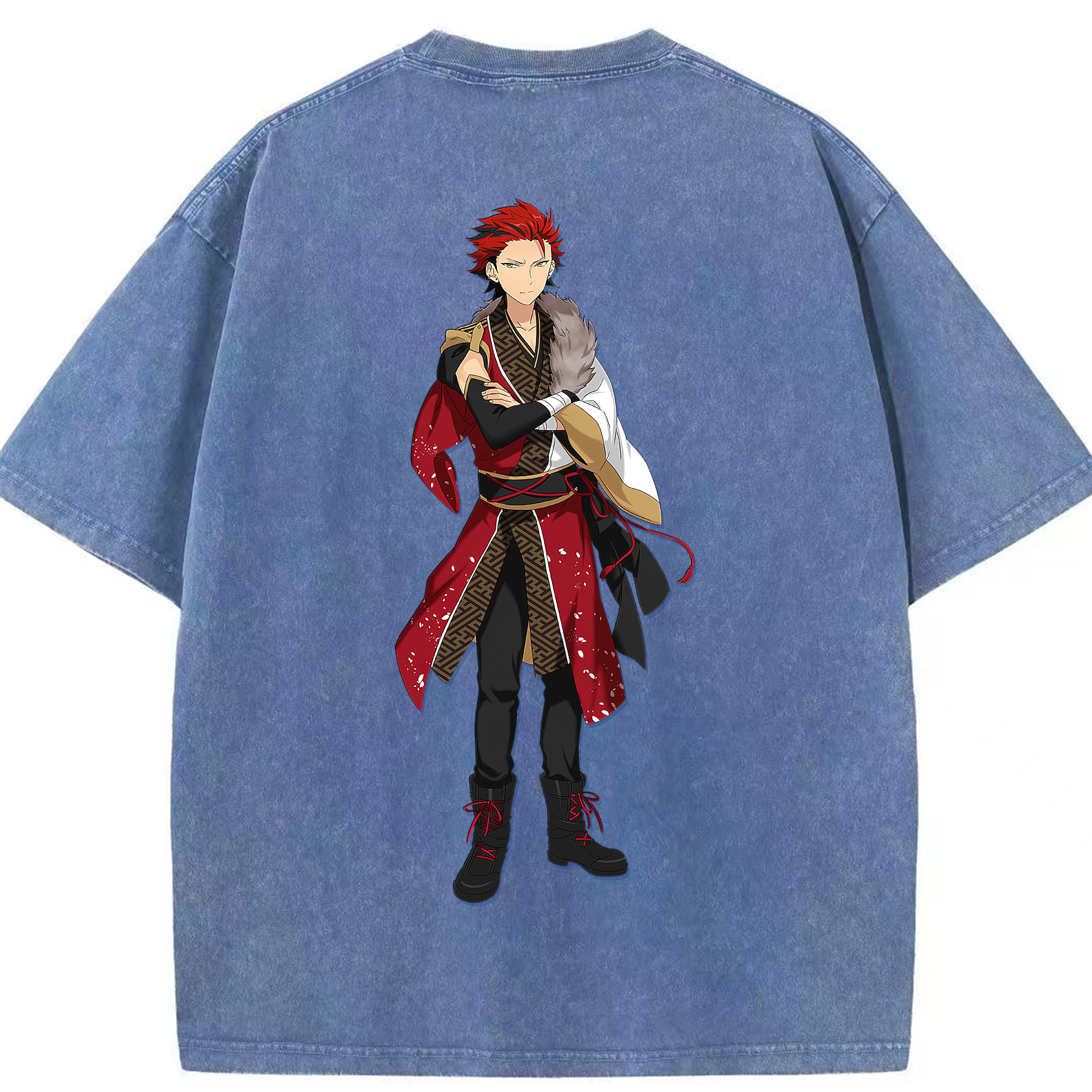 （画像用） あんさんぶるスターズ! Ensemble Stars 綿100% ヴィンテージ風 半袖Tシャツ（背面プリント）