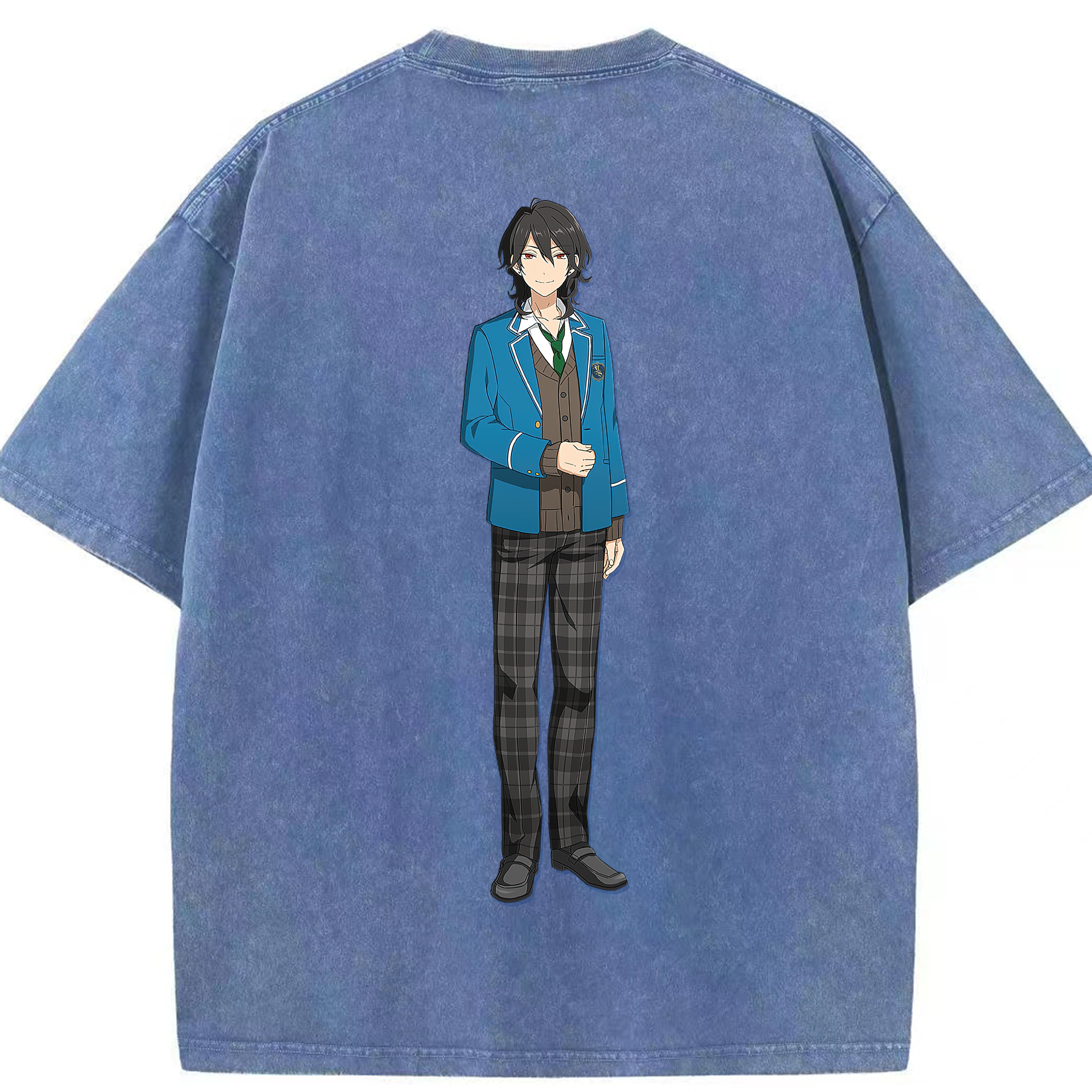 （画像用） あんさんぶるスターズ! Ensemble Stars 綿100% ヴィンテージ風 半袖Tシャツ（背面プリント）