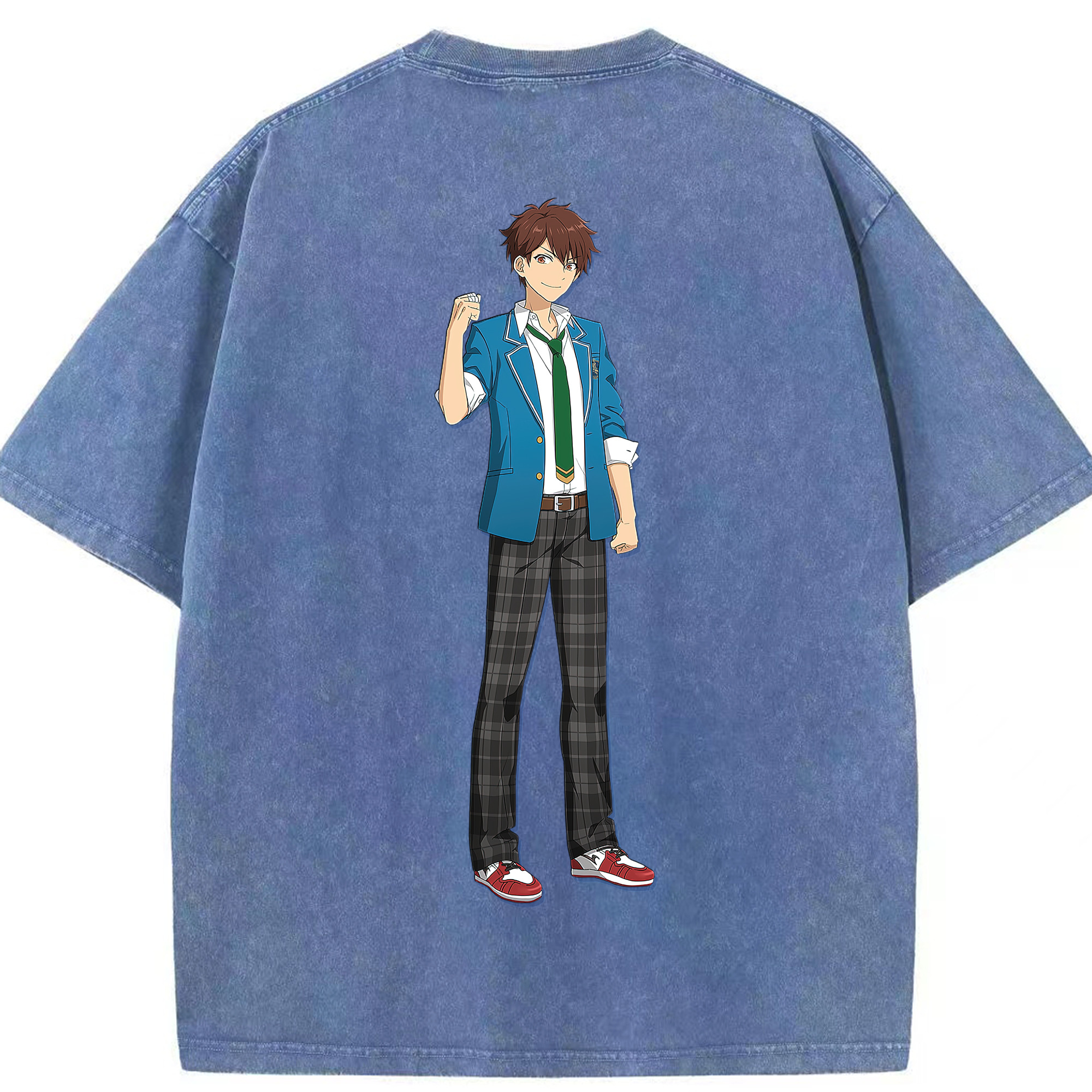 （画像用） あんさんぶるスターズ! Ensemble Stars 綿100% ヴィンテージ風 半袖Tシャツ（背面プリント）