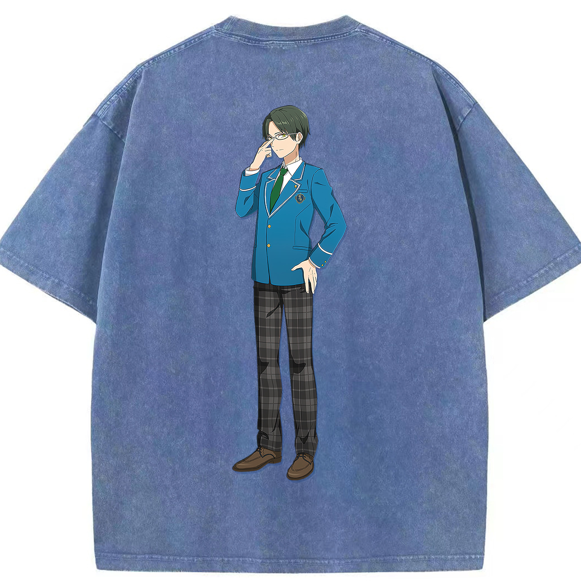 （画像用） あんさんぶるスターズ! Ensemble Stars 綿100% ヴィンテージ風 半袖Tシャツ（背面プリント）