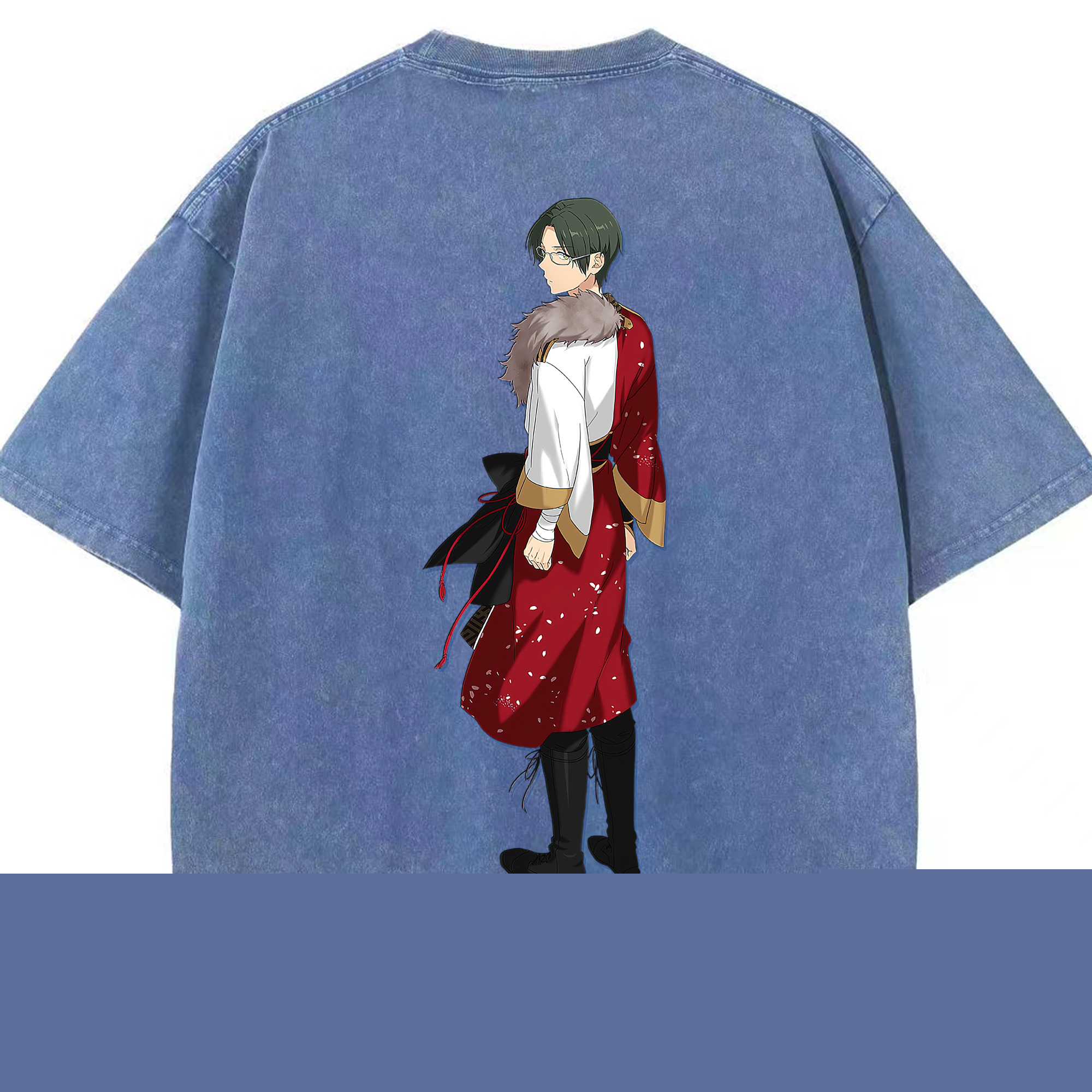 （画像用） あんさんぶるスターズ! Ensemble Stars 綿100% ヴィンテージ風 半袖Tシャツ（背面プリント）