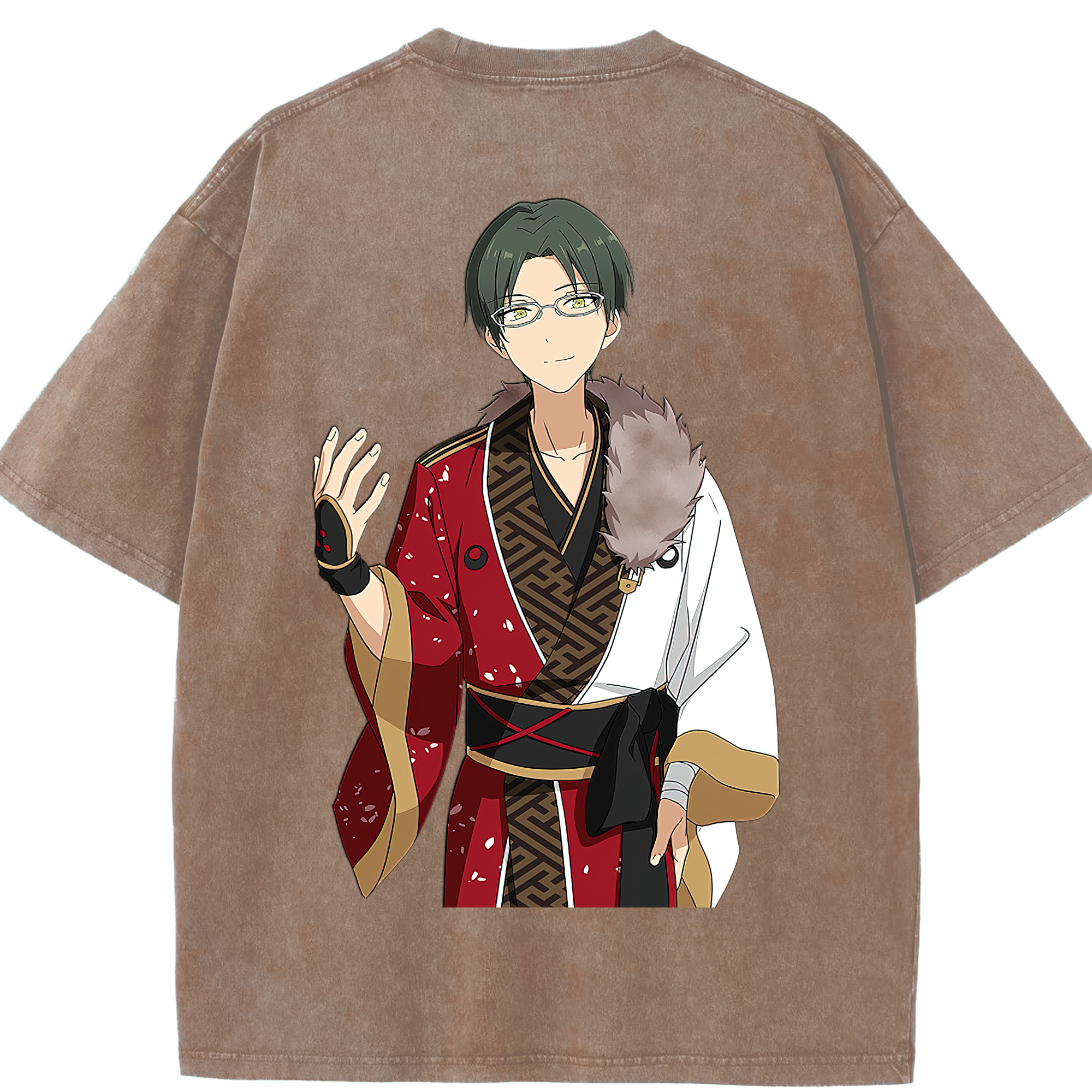 （画像用） あんさんぶるスターズ! Ensemble Stars 綿100% ヴィンテージ風 半袖Tシャツ（背面プリント）