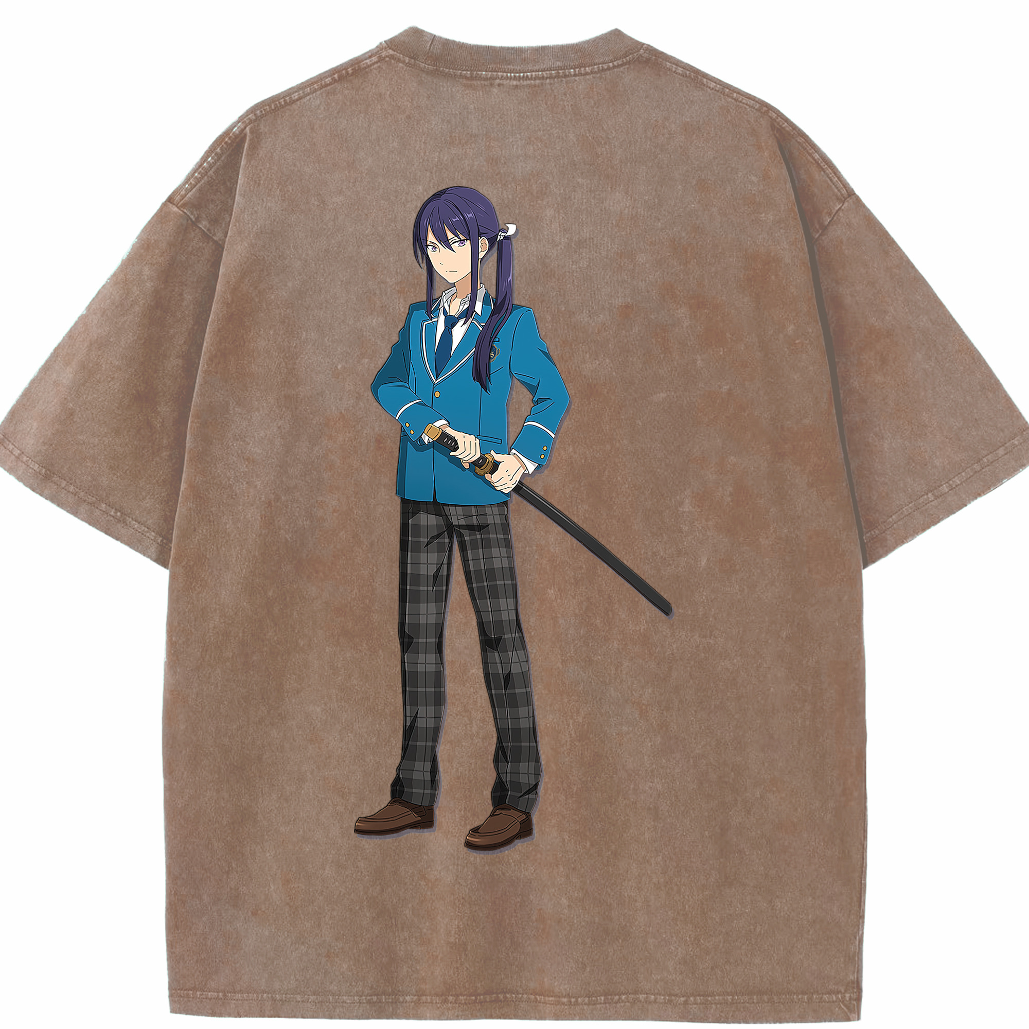 （画像用） あんさんぶるスターズ! Ensemble Stars 綿100% ヴィンテージ風 半袖Tシャツ（背面プリント）