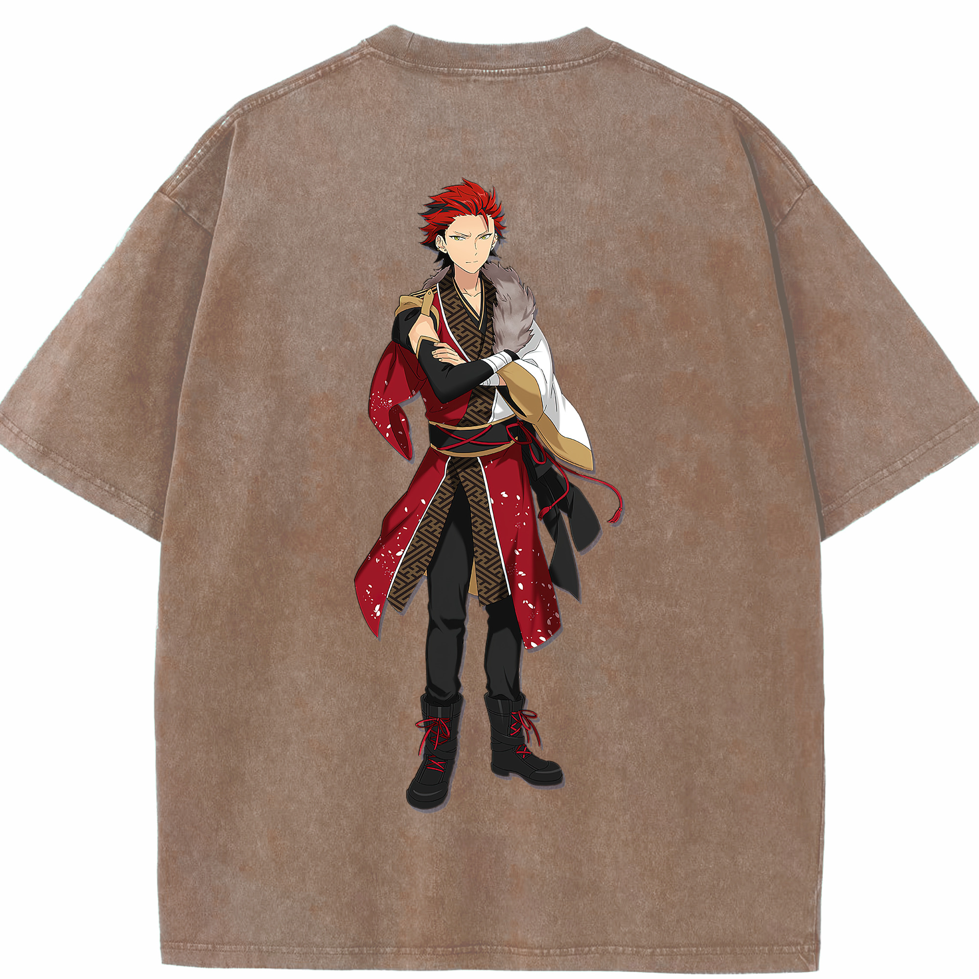 （画像用） あんさんぶるスターズ! Ensemble Stars 綿100% ヴィンテージ風 半袖Tシャツ（背面プリント）