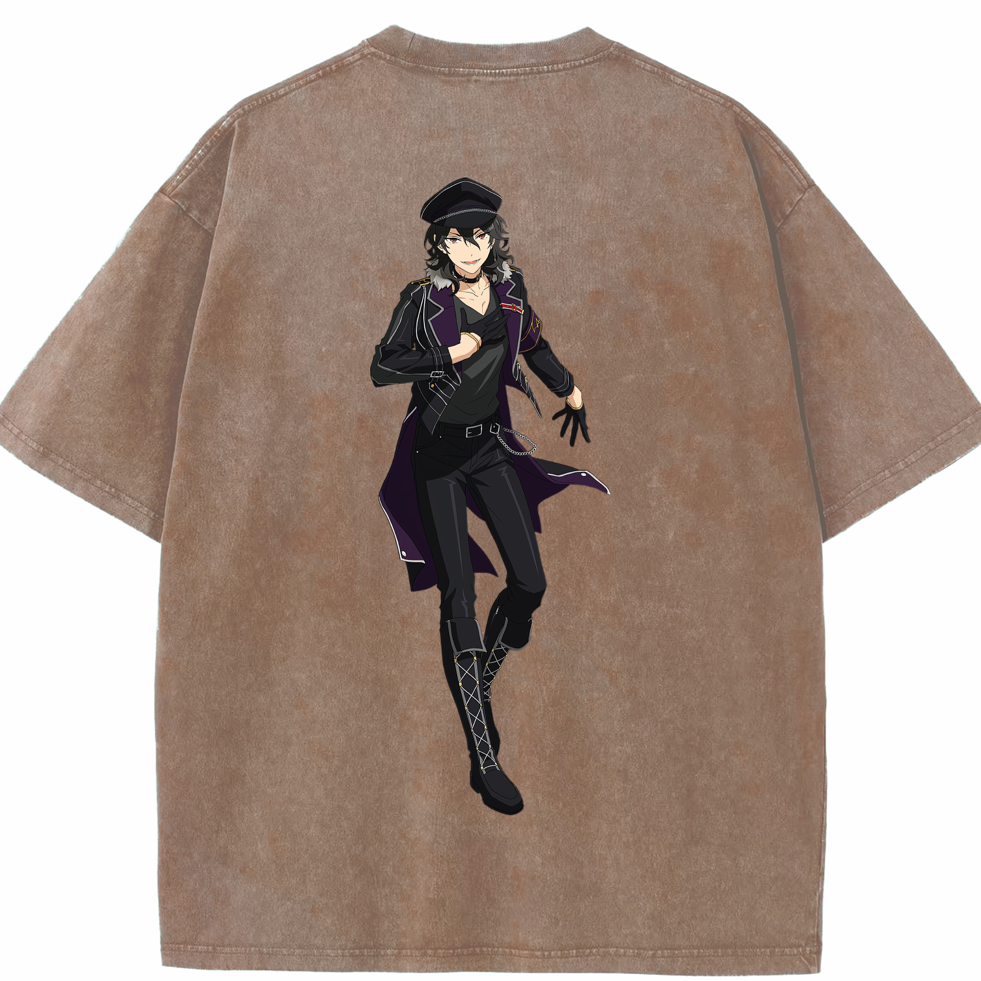 （画像用） あんさんぶるスターズ! Ensemble Stars 綿100% ヴィンテージ風 半袖Tシャツ（背面プリント）