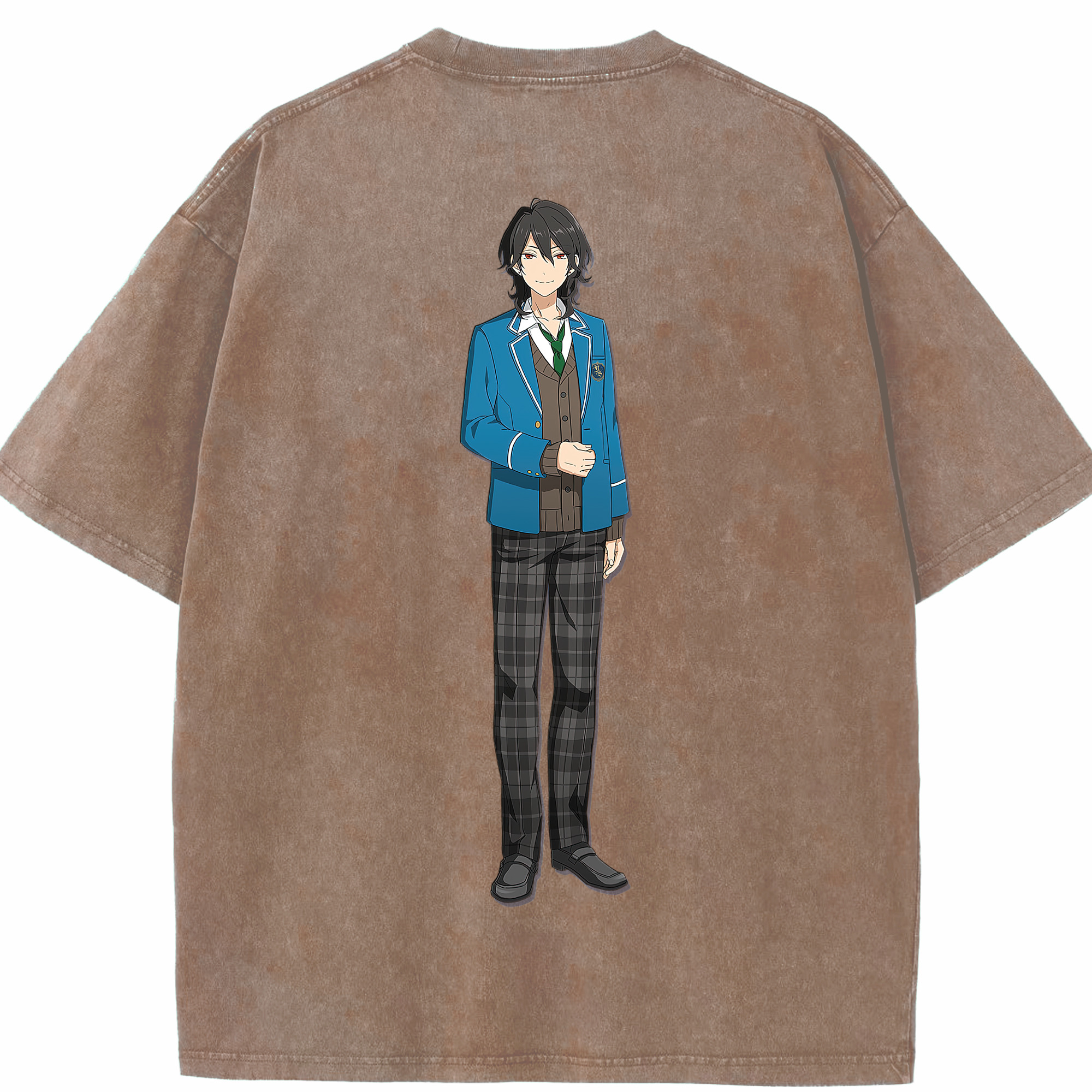 （画像用） あんさんぶるスターズ! Ensemble Stars 綿100% ヴィンテージ風 半袖Tシャツ（背面プリント）