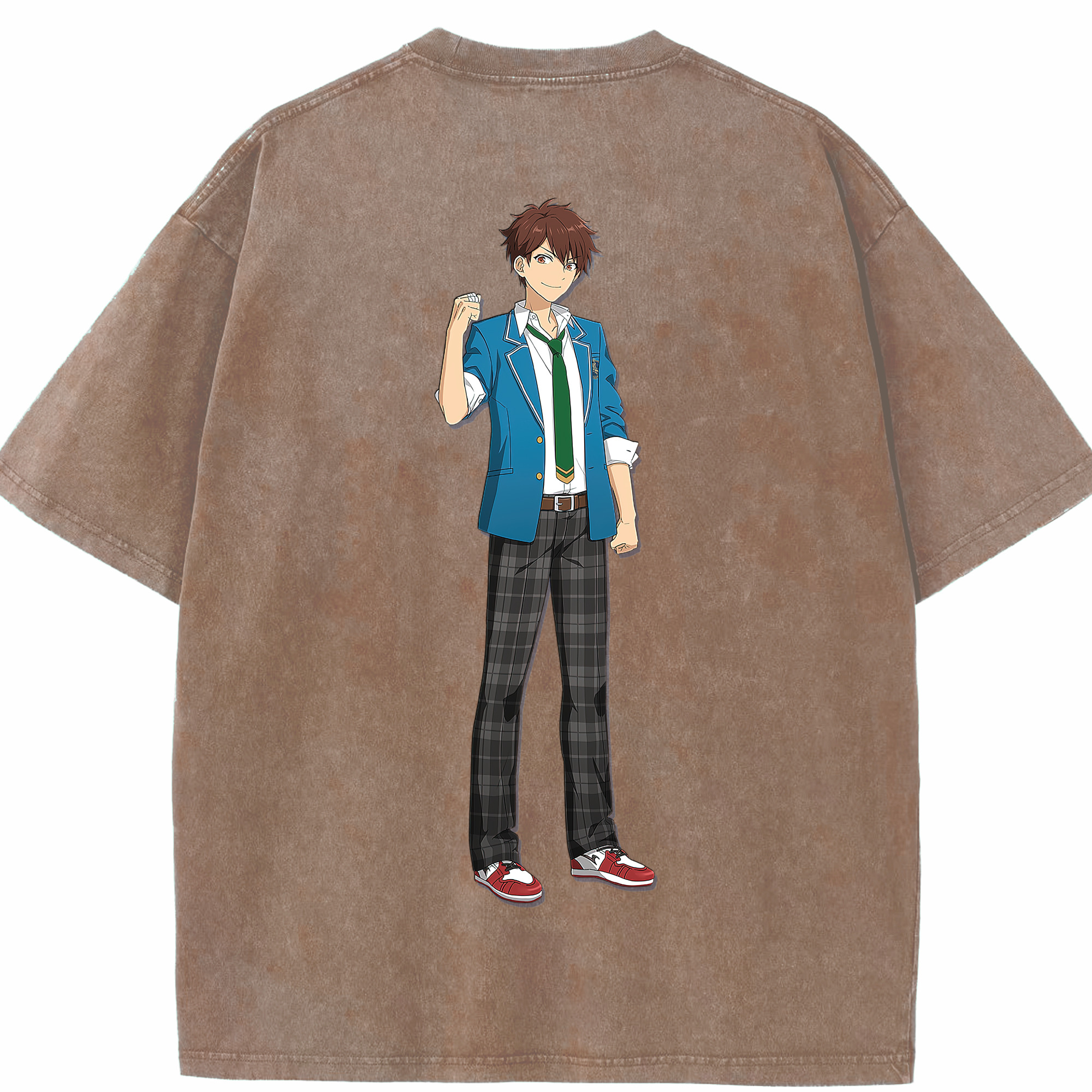 （画像用） あんさんぶるスターズ! Ensemble Stars 綿100% ヴィンテージ風 半袖Tシャツ（背面プリント）