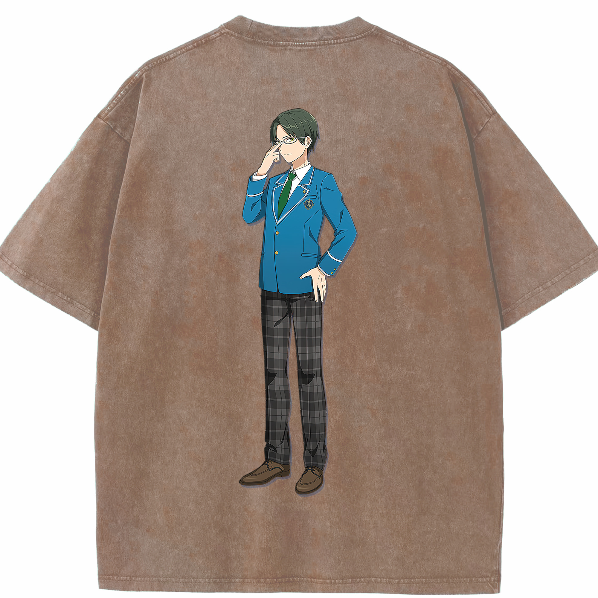 （画像用） あんさんぶるスターズ! Ensemble Stars 綿100% ヴィンテージ風 半袖Tシャツ（背面プリント）