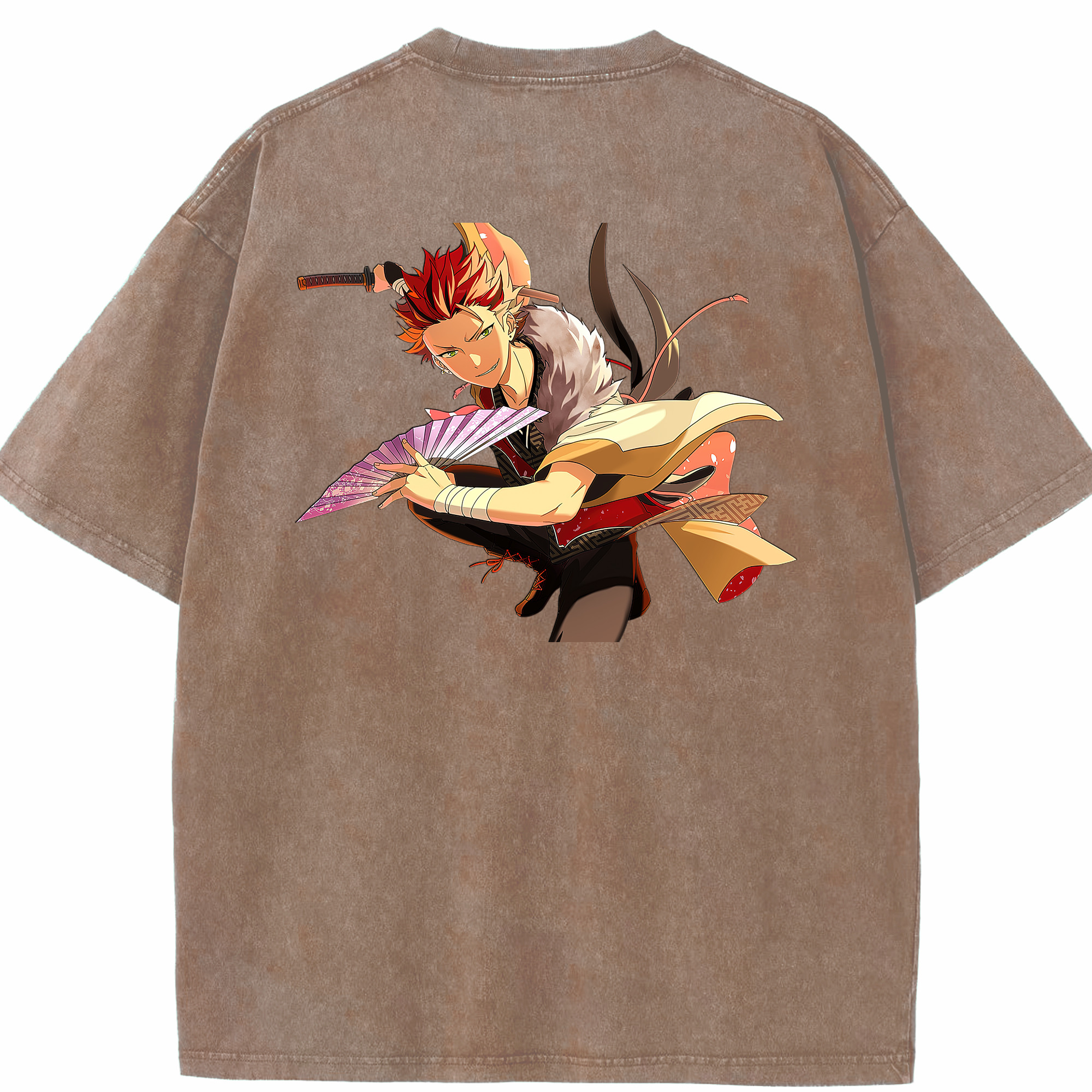 （画像用） あんさんぶるスターズ! Ensemble Stars 綿100% ヴィンテージ風 半袖Tシャツ（背面プリント）