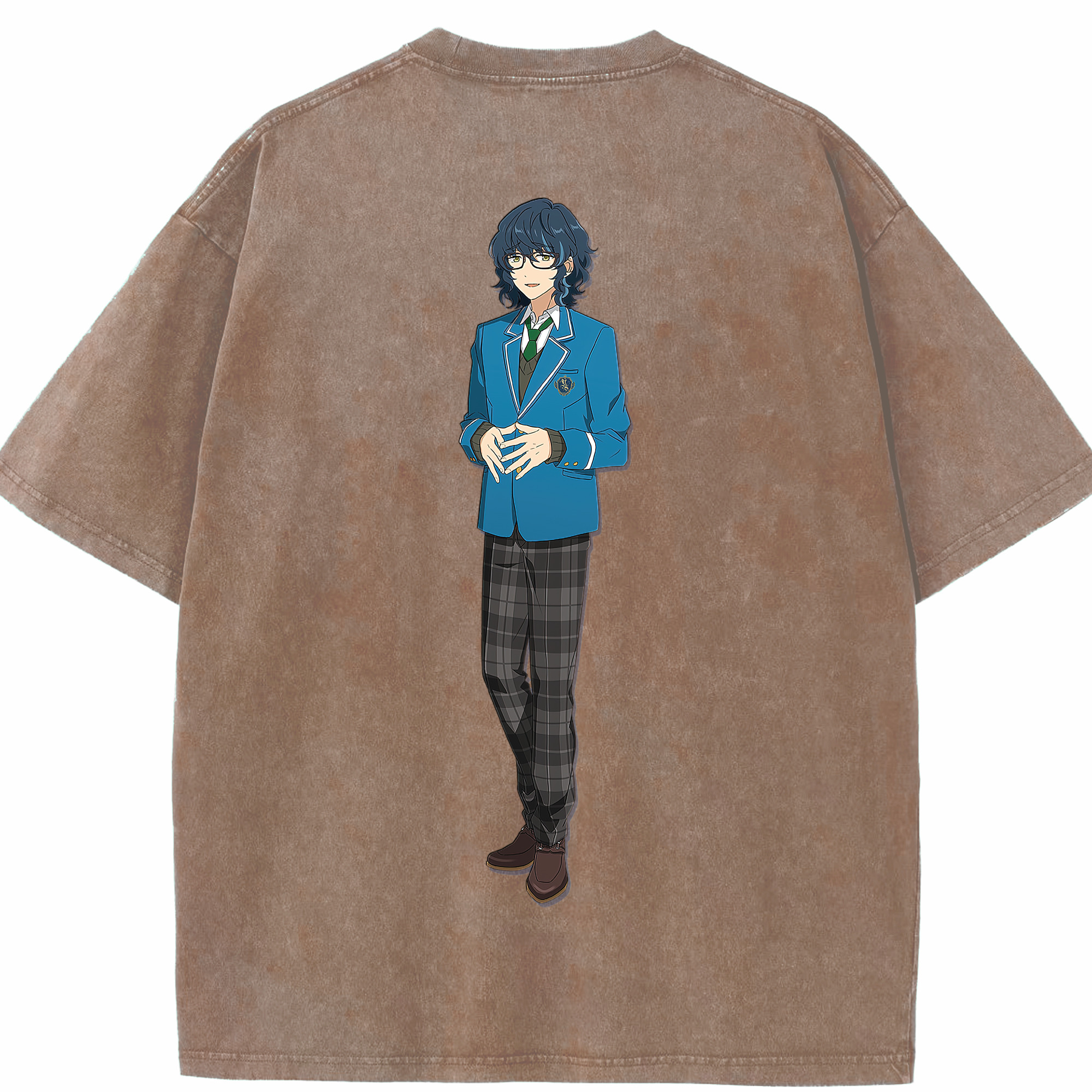 （画像用） あんさんぶるスターズ! Ensemble Stars 綿100% ヴィンテージ風 半袖Tシャツ（背面プリント）
