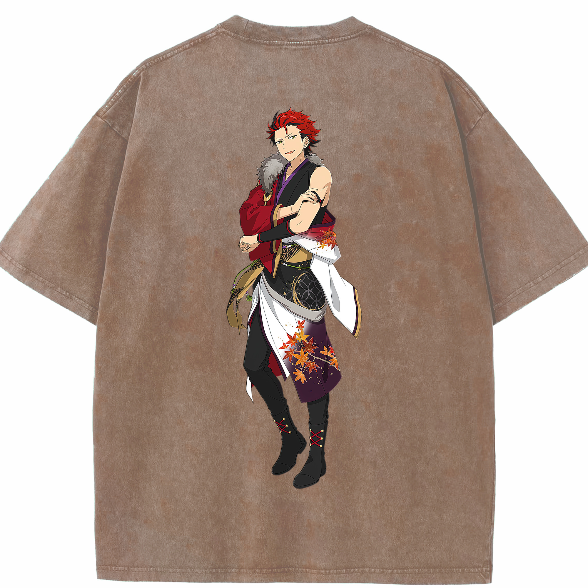 （画像用） あんさんぶるスターズ! Ensemble Stars 綿100% ヴィンテージ風 半袖Tシャツ（背面プリント）